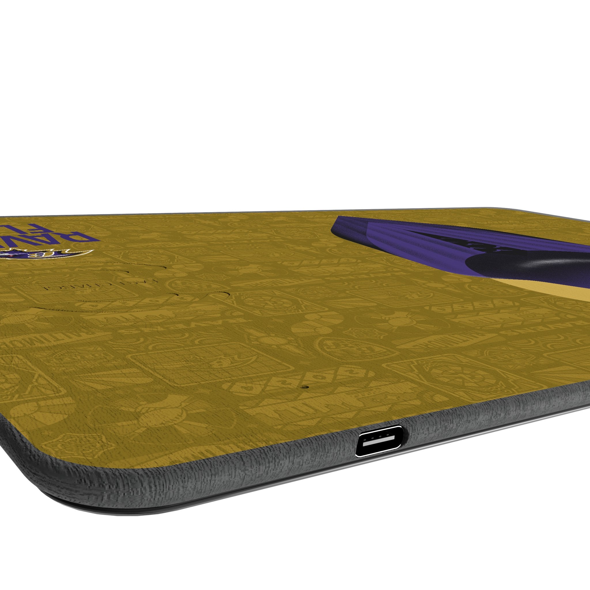 Baltimore Ravens 2024 Edition 15W Fast Wireless Charging Mouse Pad - Officially Licensed NFL Team Gear for Desk, Office & Gaming Setup