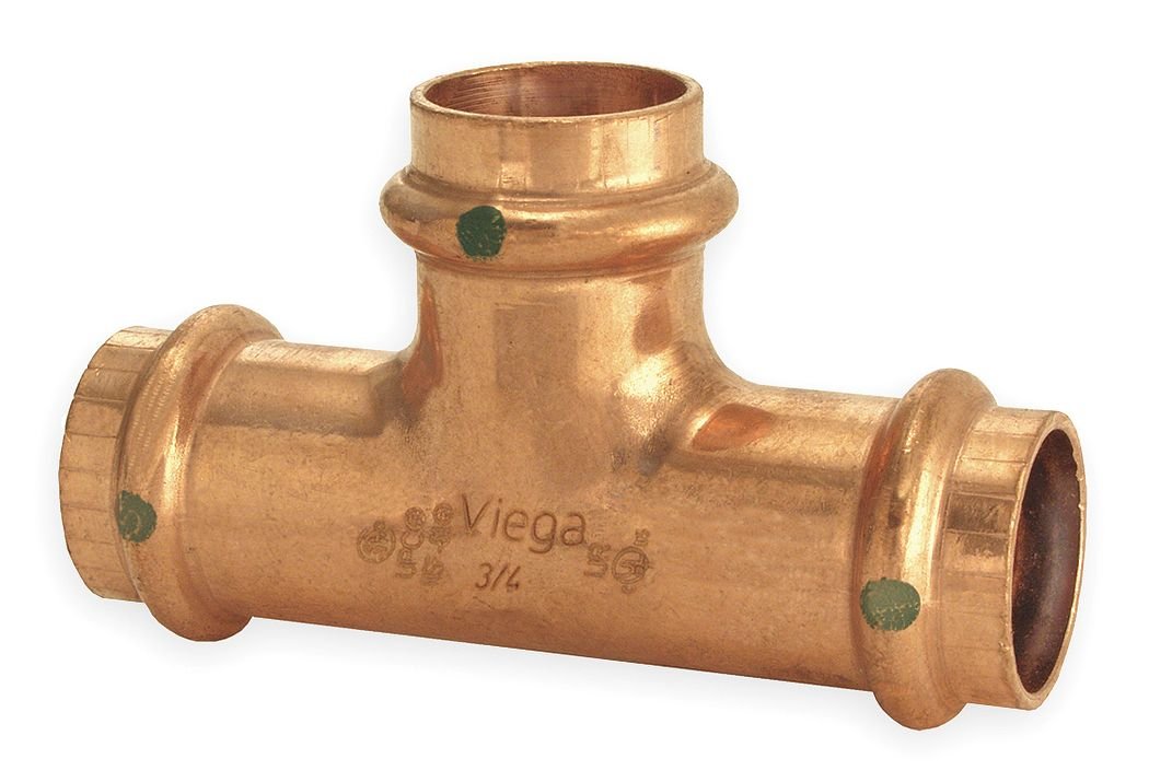 Viega 77377 Propress Zero Lead Copper Tee - 1/2