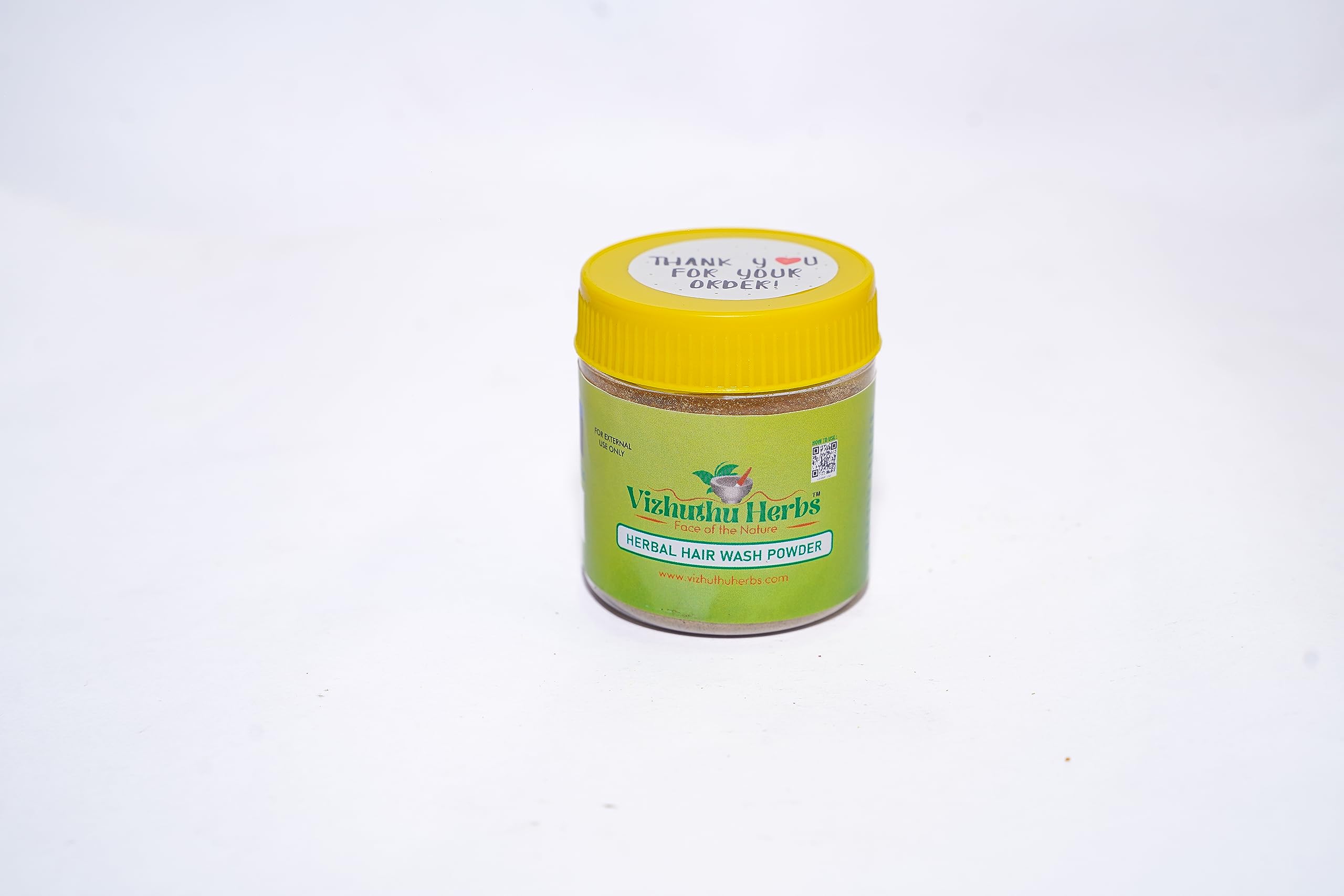 Vizhuthu Herbs Pure Natural Herbal Hair Wash Powder (50g) | Chemical-Free Ayurvedic Shampoo | Sulfate & Paraben Free | For Dry, Damaged Hair & Scalp Care | Perfect for Daily Hair Cleansing & Natural Hair Growth