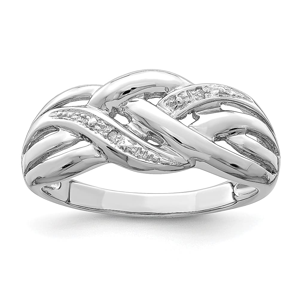 925 Sterling Silver Diamond Band Ring for Women - Elegant & Durable Fine Jewelry Gift for Her - Perfect for Anniversaries, Weddings & Special Occasions