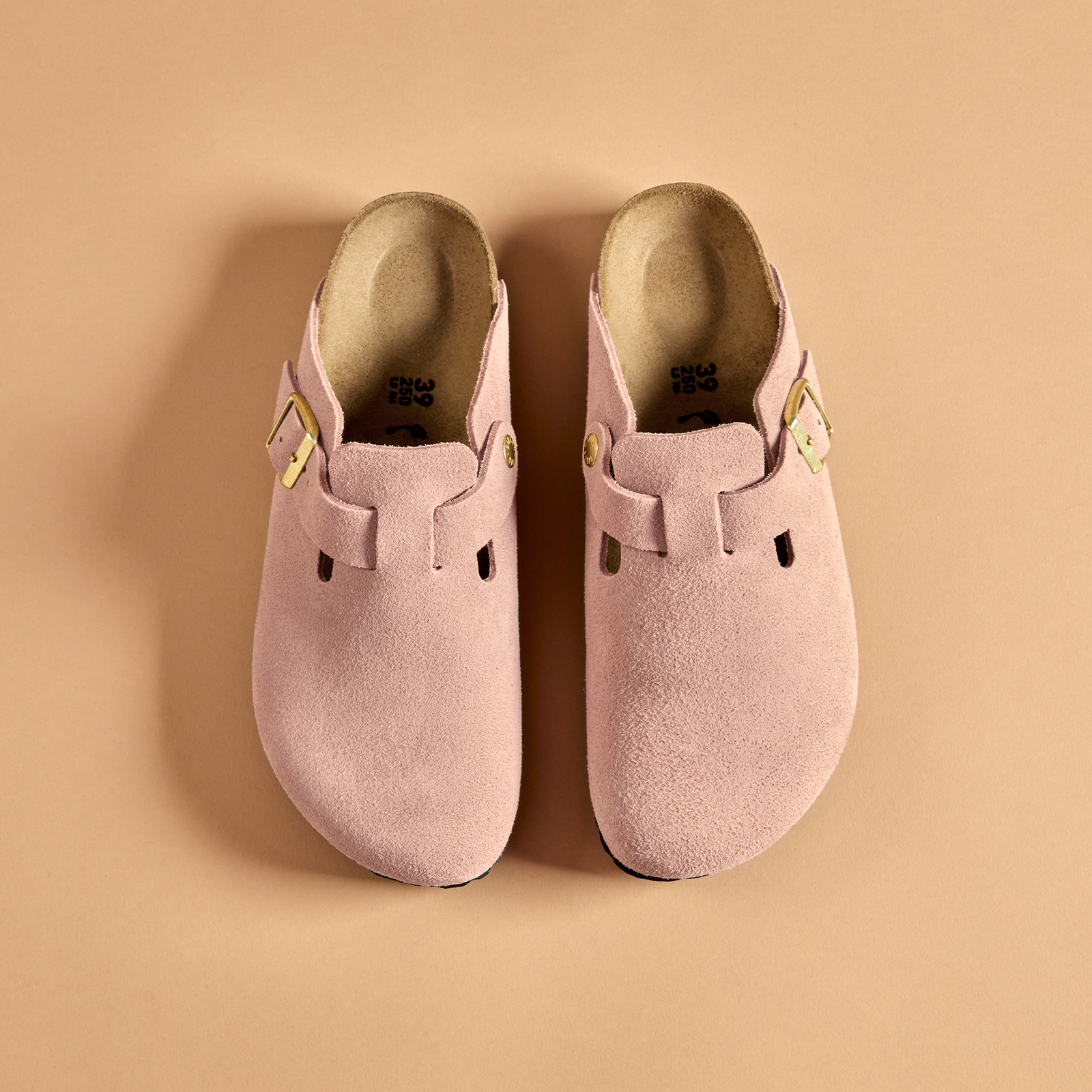 Birkenstock Boston Narrow Clog for Women - Light Rose Suede Comfort Shoes | Perfect for Home, Office & Casual Wear