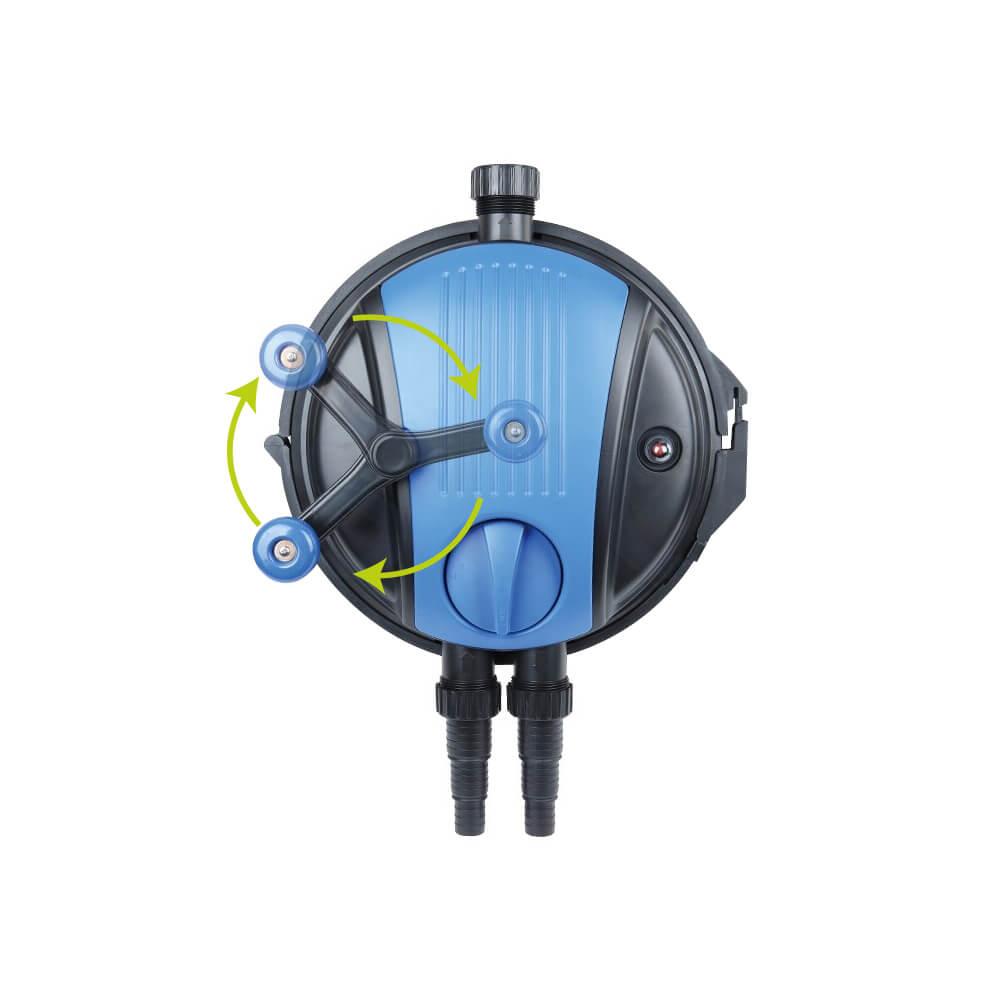 Boyu 20000L Pressurized Pond Filter with 24W UV Sterilizer - Easy Clean EFU 15000A Kit for Large Outdoor Ponds, Water Gardens & Koi Fish Tanks