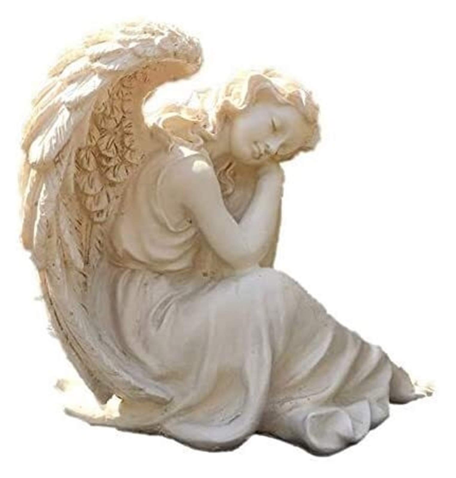 Handmade Resin Angel Statue - Elegant Home & Garden Decor for Outdoor, Villa, Park | Perfect for Patio, Lawn, and Indoor Display