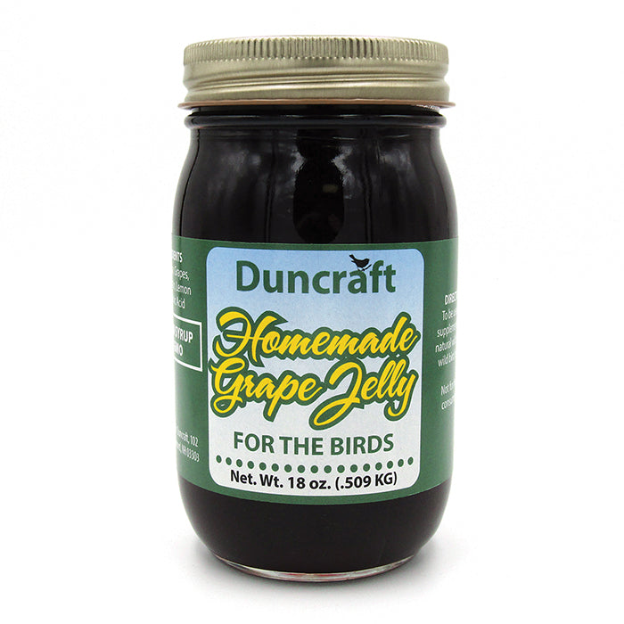 Duncraft Grape Jelly - Premium Bird Feeder Jelly for Orioles & Wild Birds - 32oz Jar | Attract Colorful Birds to Your Backyard | Perfect for Bird Feeders, Gardens & Outdoor Wildlife Viewing