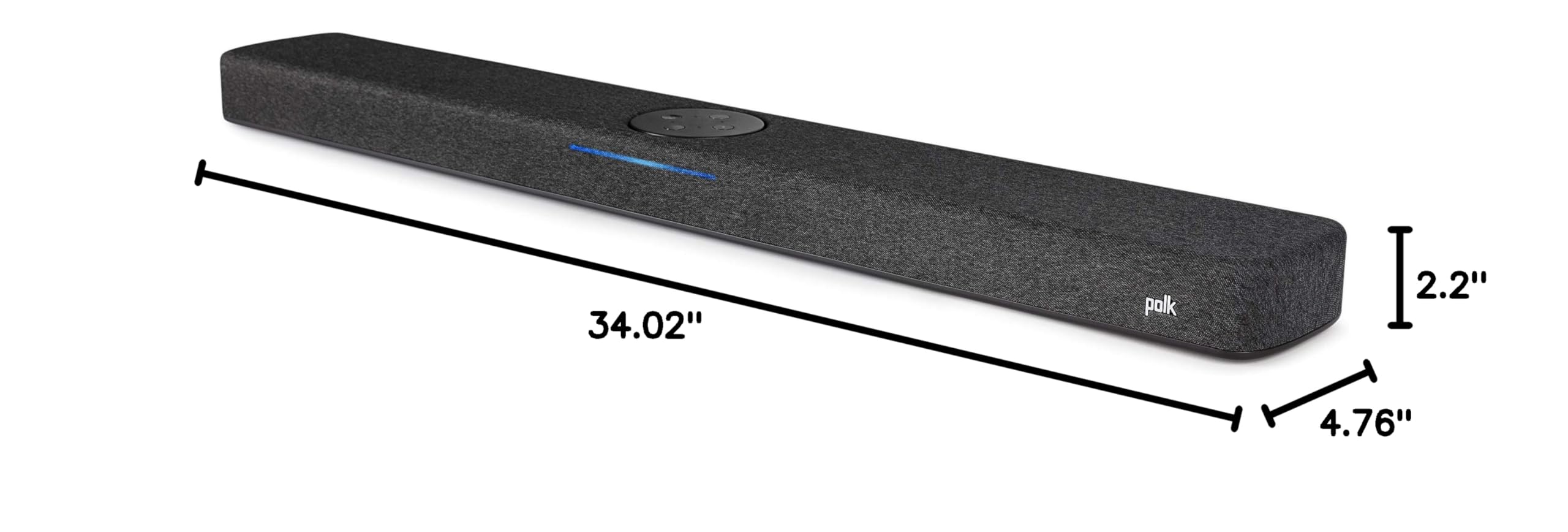 Polk Audio React Sound Bar with Dolby & DTS Virtual Surround Sound - Next Gen Alexa Built-in for Voice Control, Calls & Messaging - Expandable to 5.1 System with React Subwoofer & SR2 Speakers - Perfect for Home Theater, Gaming & Music Streaming
