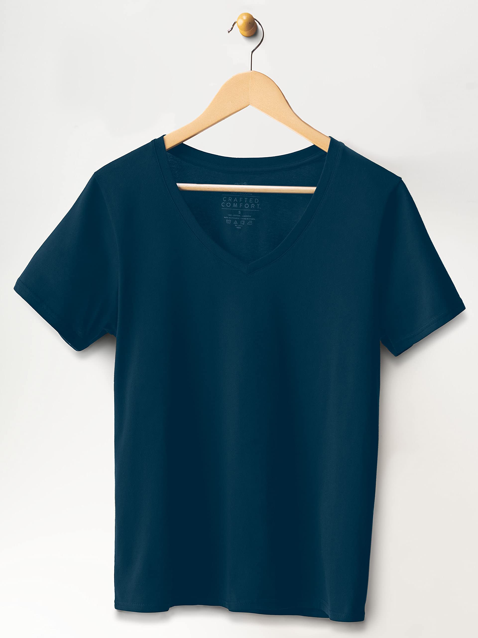 Fruit of the Loom Women's Pima Cotton Short Sleeve T-Shirt - Soft & Comfortable Crew Neck Tee for Casual Wear, Layering & Everyday Outfits