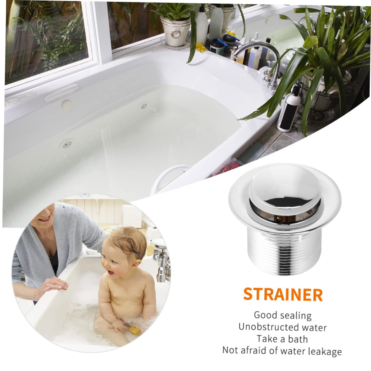 Cabilock Small Hanging Basket with Pink Clothes Clips - Pop-up Drainer, Sink Drain Cover & Bathtub Accessories - Bronze Bathroom Organizer for Laundry, Kitchen & Shower Drain Maintenance