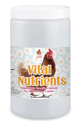 Vital Nutrients Premium Chicken Vitamins for Feed - Poultry Health & Egg Boosting Supplement (5lb) | Supports Molting & Overall Chicken Wellness | Ideal for Backyard Flocks & Small Farms
