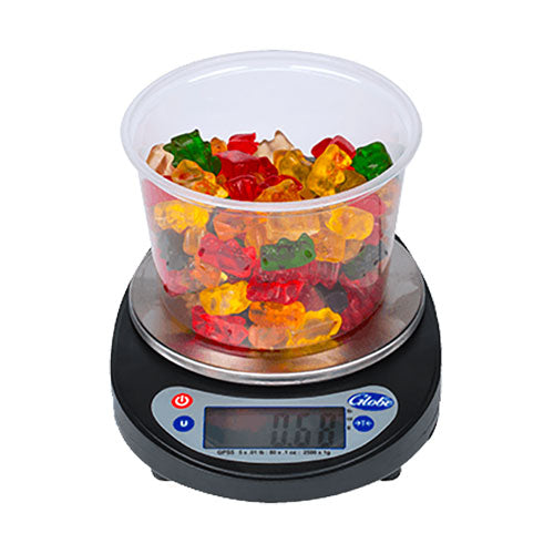 Globe GPS5 16-Portion Digital Food Scale - 5 lb Capacity | Precise Kitchen & Diet Measuring for Baking, Meal Prep & Weight Loss