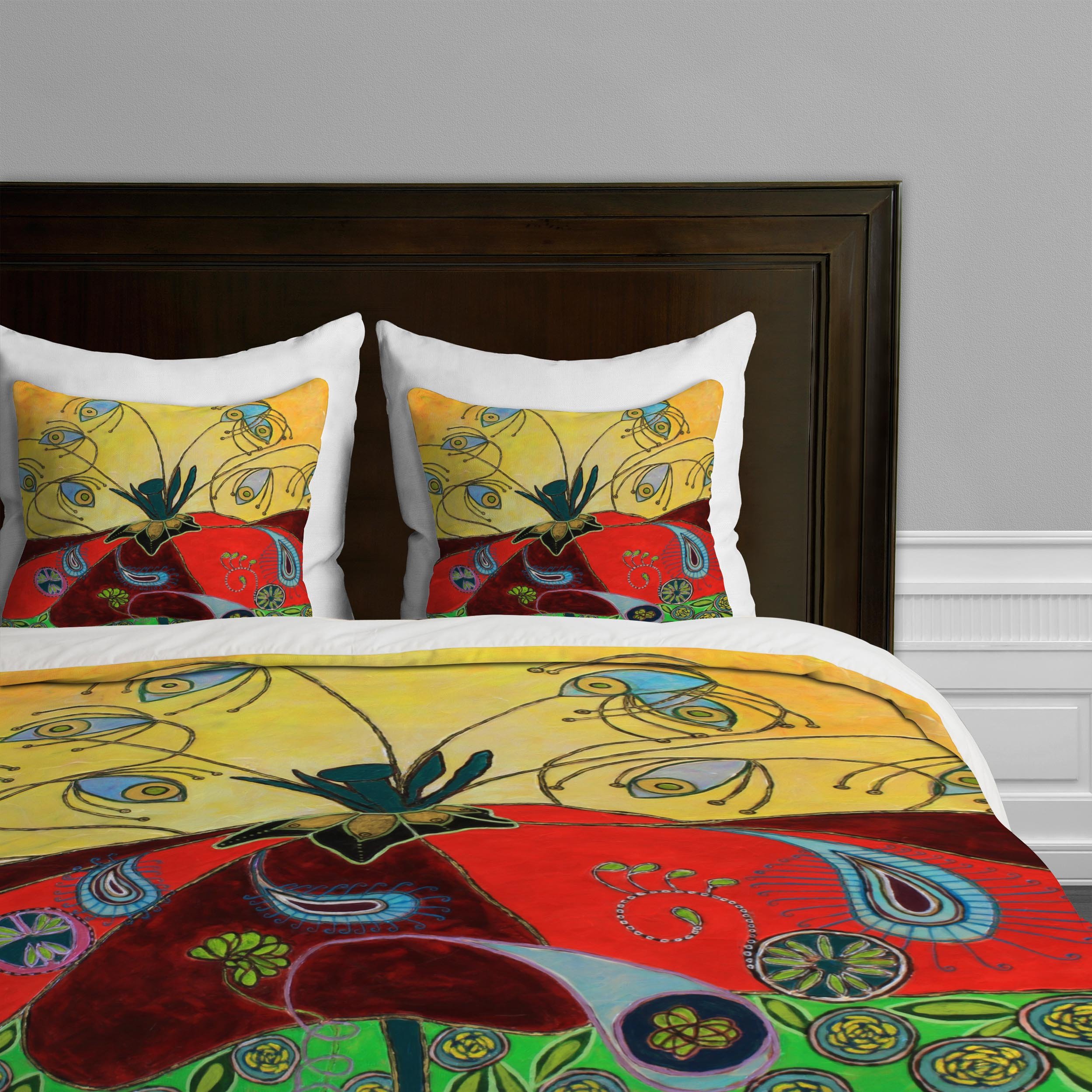 Deny Designs Ruby Door Awake At Dawn Duvet Cover Set - Twin/Twin XL Size, Bohemian Style Bedding for Girls & Teens - Perfect for Bedroom Decor & Dorm Room Essentials