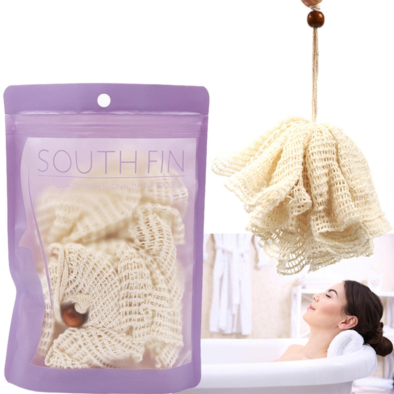 Jojomis Exfoliating Shower Sponge Mesh Pouf Ball - Gentle Body Scrubber for Smooth Skin | Perfect for Daily Bath & Spa Relaxation