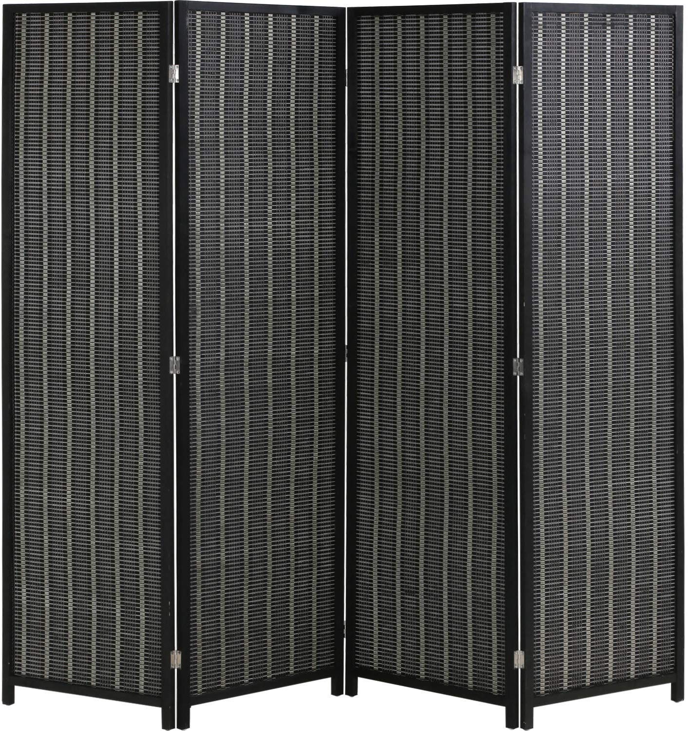 4-Panel Folding Room Divider Privacy Screen - 72