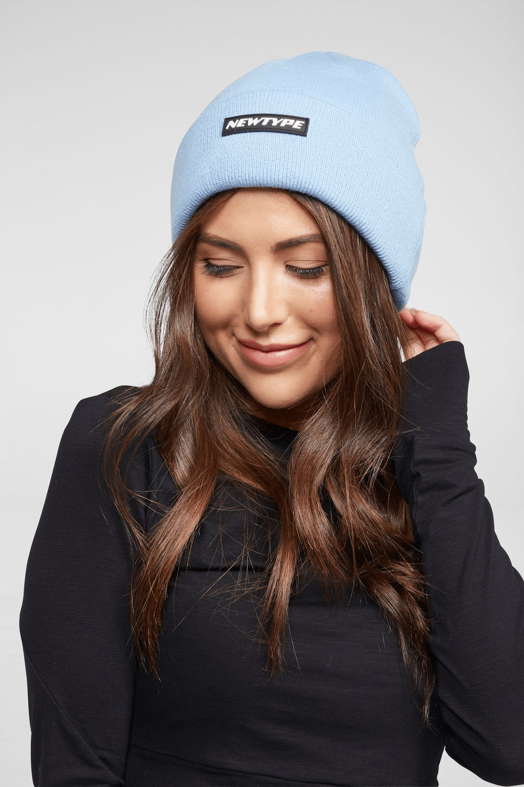 Soft Baby Blue Beanie Hat for Women & Men - Warm Winter Knit Cap for Outdoor Activities, Running, Hiking
