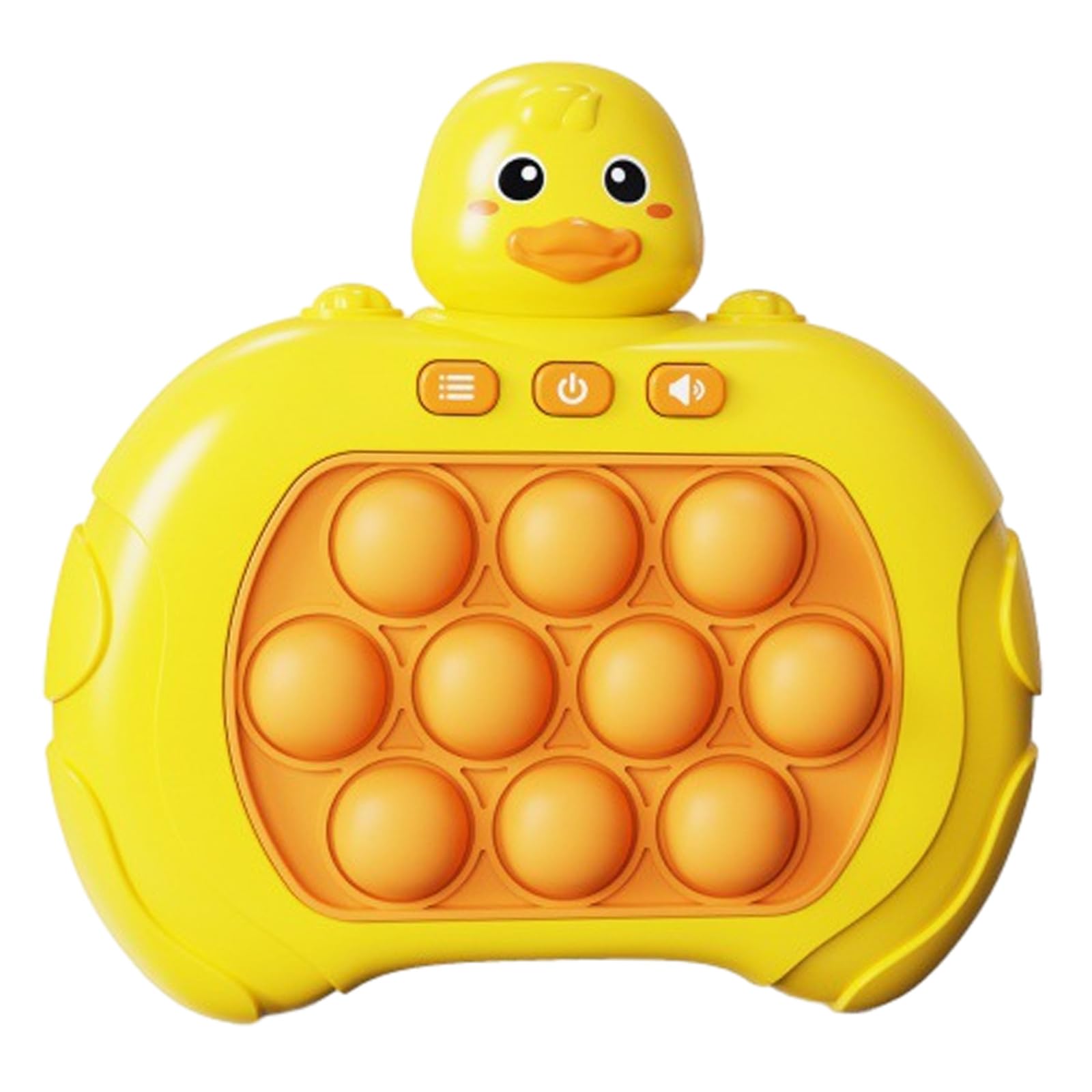 Obsertionper Quick Push Bubble Fidget Toy - Competitive Stress Relief Game Console for Kids & Adults - Portable Pocket Game for Travel, Office & Home - Yellow