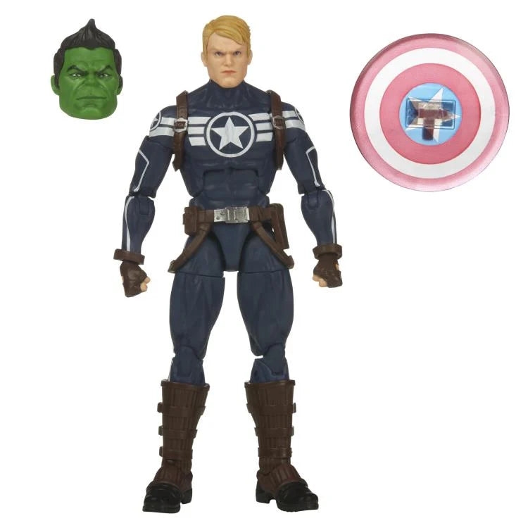 Marvel Legends Commander Rogers & Totally Awesome Hulk BAF Action Figure Set | Collectible Superhero Toys for Display & Play | Perfect for Marvel Fans & Collectors