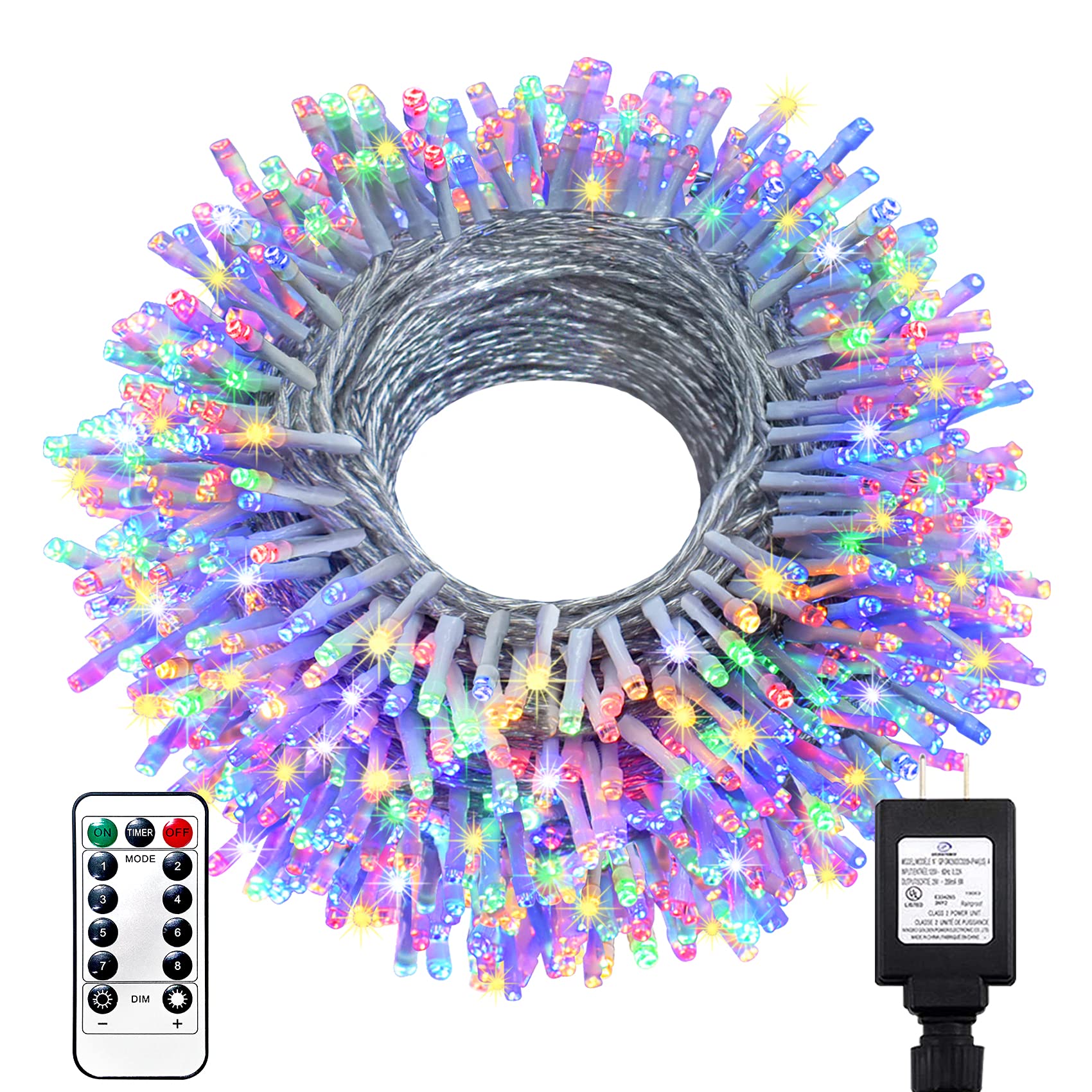 1000 LED 394ft Christmas String Lights Outdoor - 8 Lighting Modes with Remote & Timer | Waterproof Fairy Lights for Christmas Tree, Home, Wedding, Party, Garden, Patio Decorations | Perfect for Holiday, Birthday, and Outdoor Events