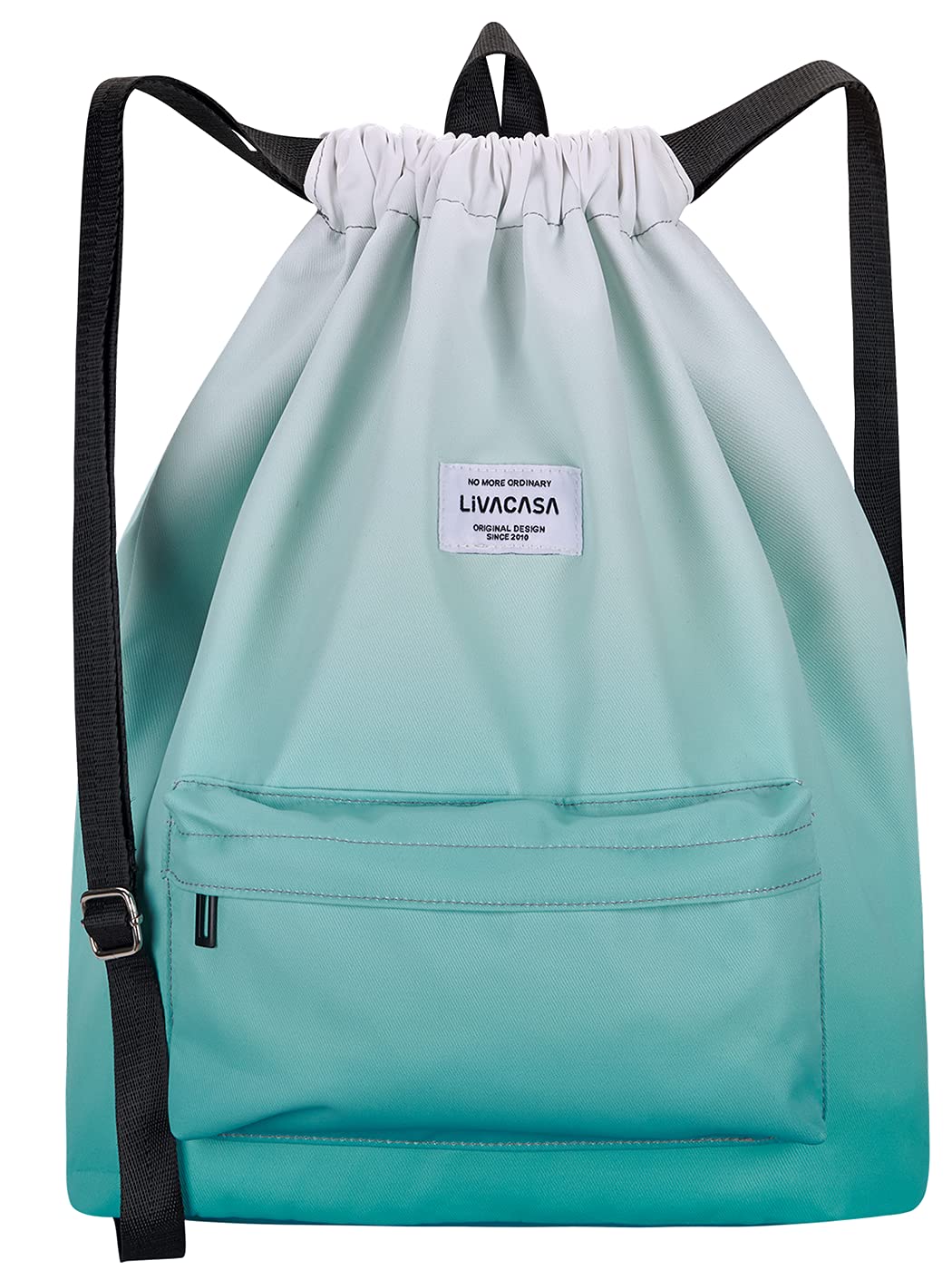 LIVACASA Drawstring Backpack - Lightweight Gym Bag for Men, Women & Kids - Perfect for Sports, Travel & School - Adjustable Shoulder Straps & Durable Design