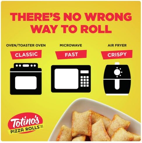 Salutem Vita - Totino's Pizza Rolls, Combination, Frozen Snacks, 50 Count (Pack of 4) - Perfect for Parties, Game Nights & Quick Meals