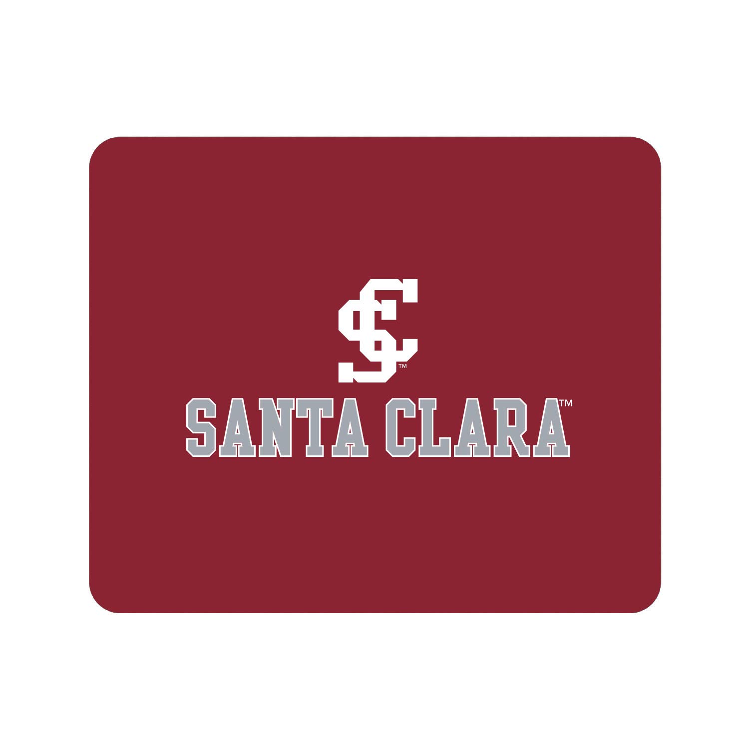 OTM Essentials Santa Clara University Standard Fabric Mouse Pad - Non-Slip Desk Accessory for Gaming & Office Use - Classic Design for Computers & Laptops - Perfect for Work, Study & Gaming Setups
