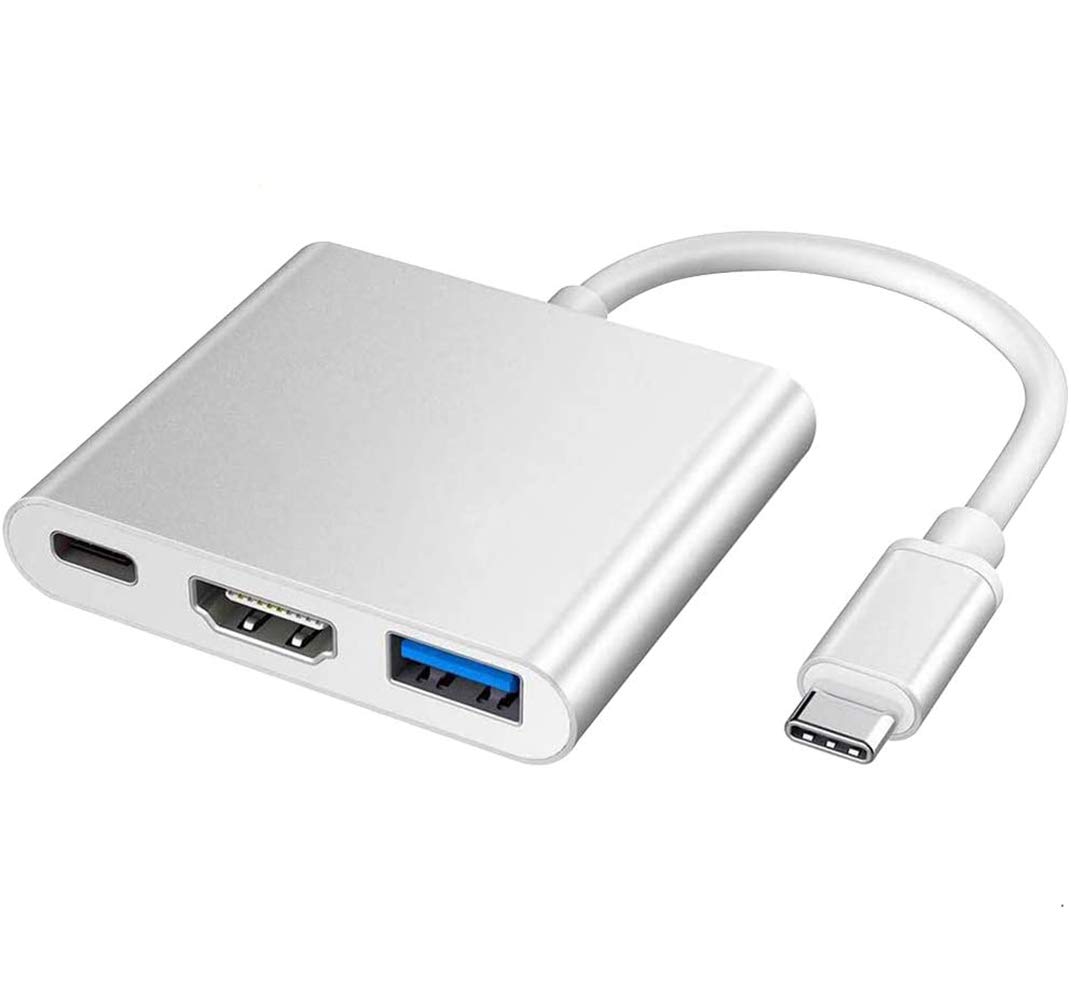 USB C to HDMI Adapter 4K - 6-in-1 Multiport Hub with USB 3.0, USB-C PD Charging, 100W Power Delivery - Compatible with MacBook Pro/Air, Chromebook, Dell XPS - Connect to HDTV, Monitor, Projector for Work & Home Theater