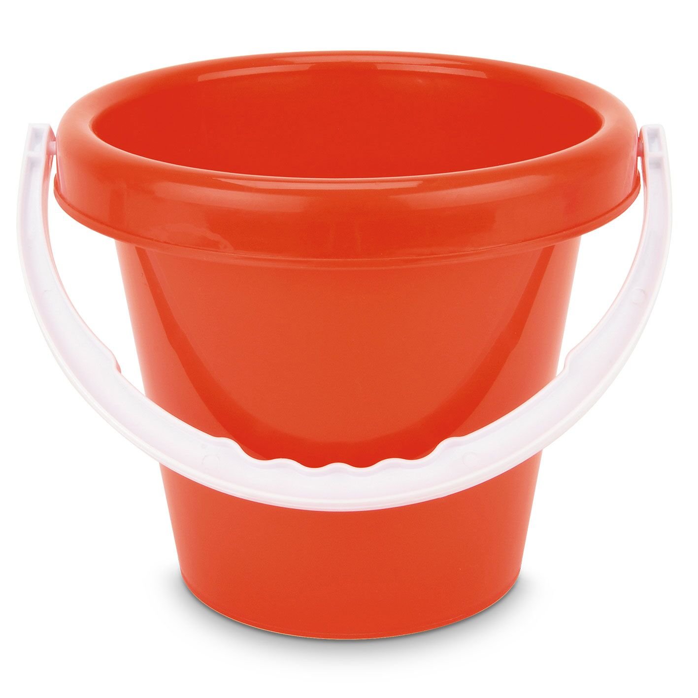 Vibrant Primary Colors Bucket - Red, Blue & Yellow Plastic Pail for Kids' Art Projects, Sand Play & Beach Activities