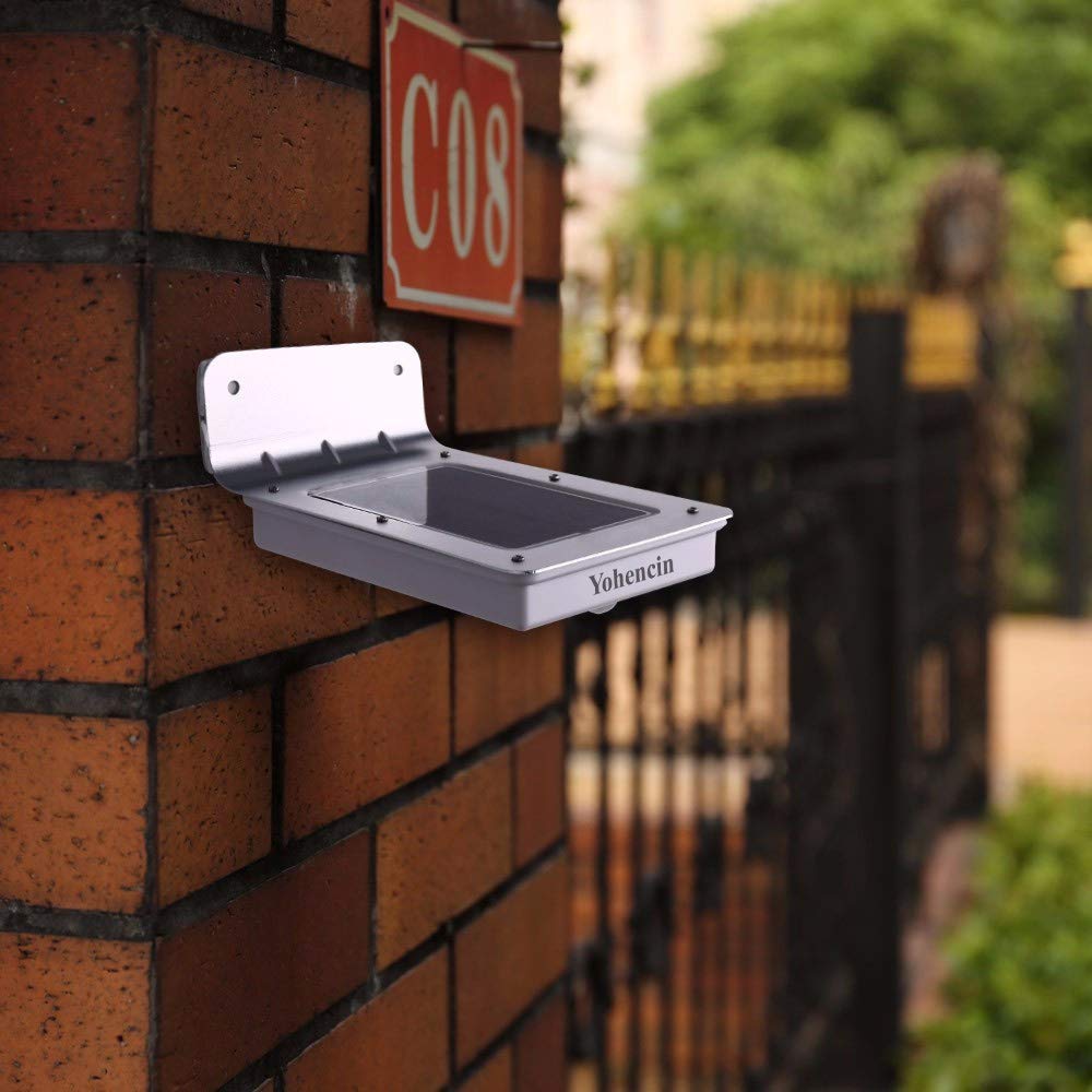 Solar Powered Outdoor Security Lights - 16 LED Waterproof Wireless Motion Sensor Garden Lights with PIR for Energy-Efficient Yard, Pathway & Patio Lighting (Ideal for Driveway, Backyard & Deck)