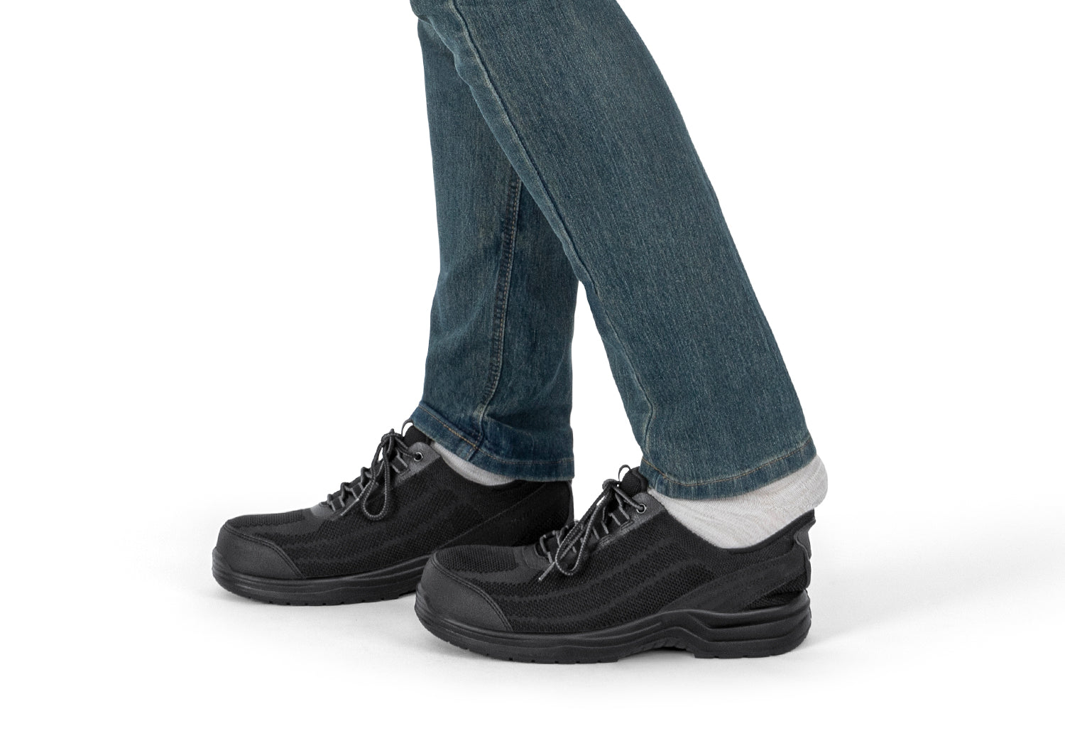 Onyx Hands Free Slip-On Work Shoes for Men & Women - Comfortable Black Safety Shoes for Nurses, Chefs, and Healthcare Workers - Perfect for Hospitals, Kitchens, and Long Shifts