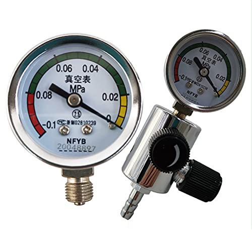 Portable Vacuum Negative Pressure Suction Gauge Regulator Valve Kit - High Precision Airflow Control for HVAC, Medical Equipment & Laboratory Applications