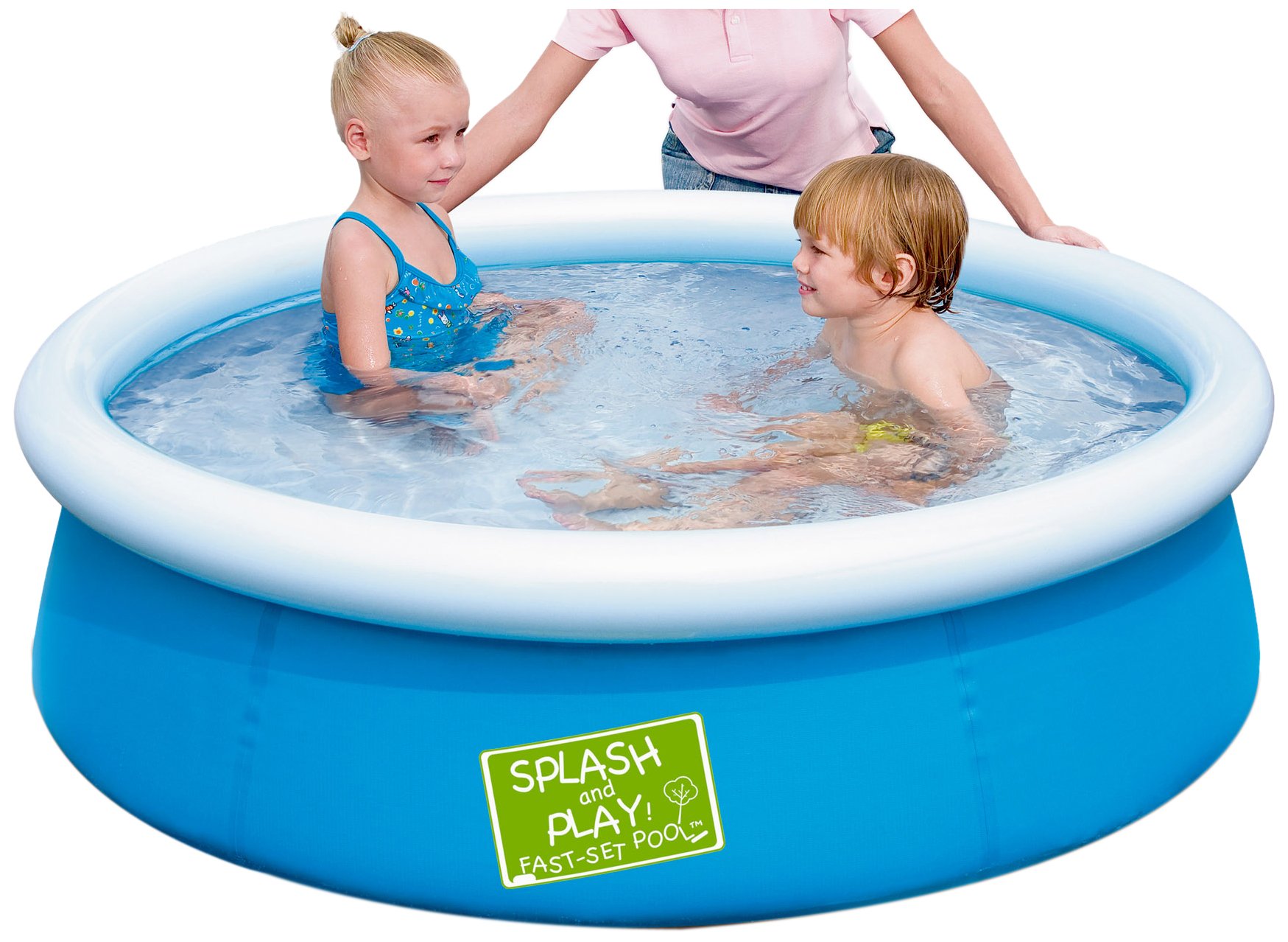 Best Splash & Play 5' Fast Set Inflatable Pool for Kids - Blue | Easy Setup Backyard Water Fun | Perfect for Summer Parties, Family Gatherings & Outdoor Play