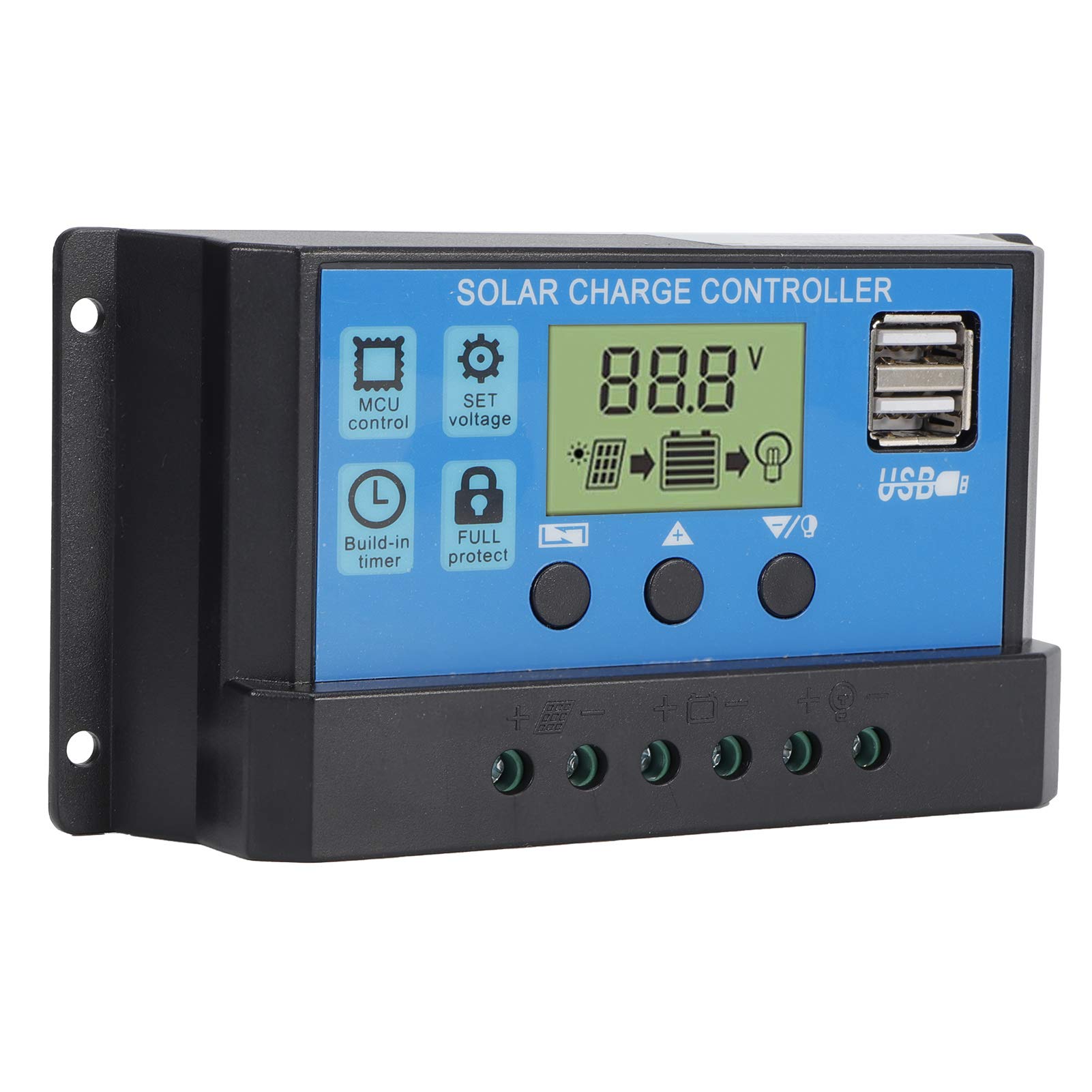10A Solar Charge Controller for Desk Lamps & Night Lights - AB/ROHS Certified