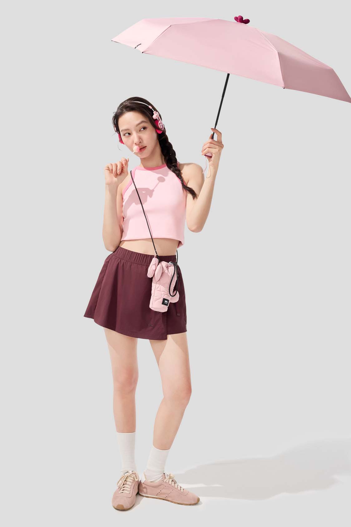 Canopy Women's 5-Fold Compact Sun Umbrella with UPF50+ UV Protection - Perfect for Beach, Travel & Outdoor Activities