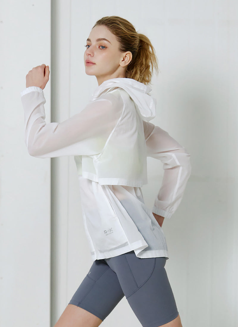 RX Airflow Windbreaker Jacket - Lightweight & Water-Resistant Outdoor Running Jacket for Men & Women - Perfect for Hiking, Jogging, and Travel