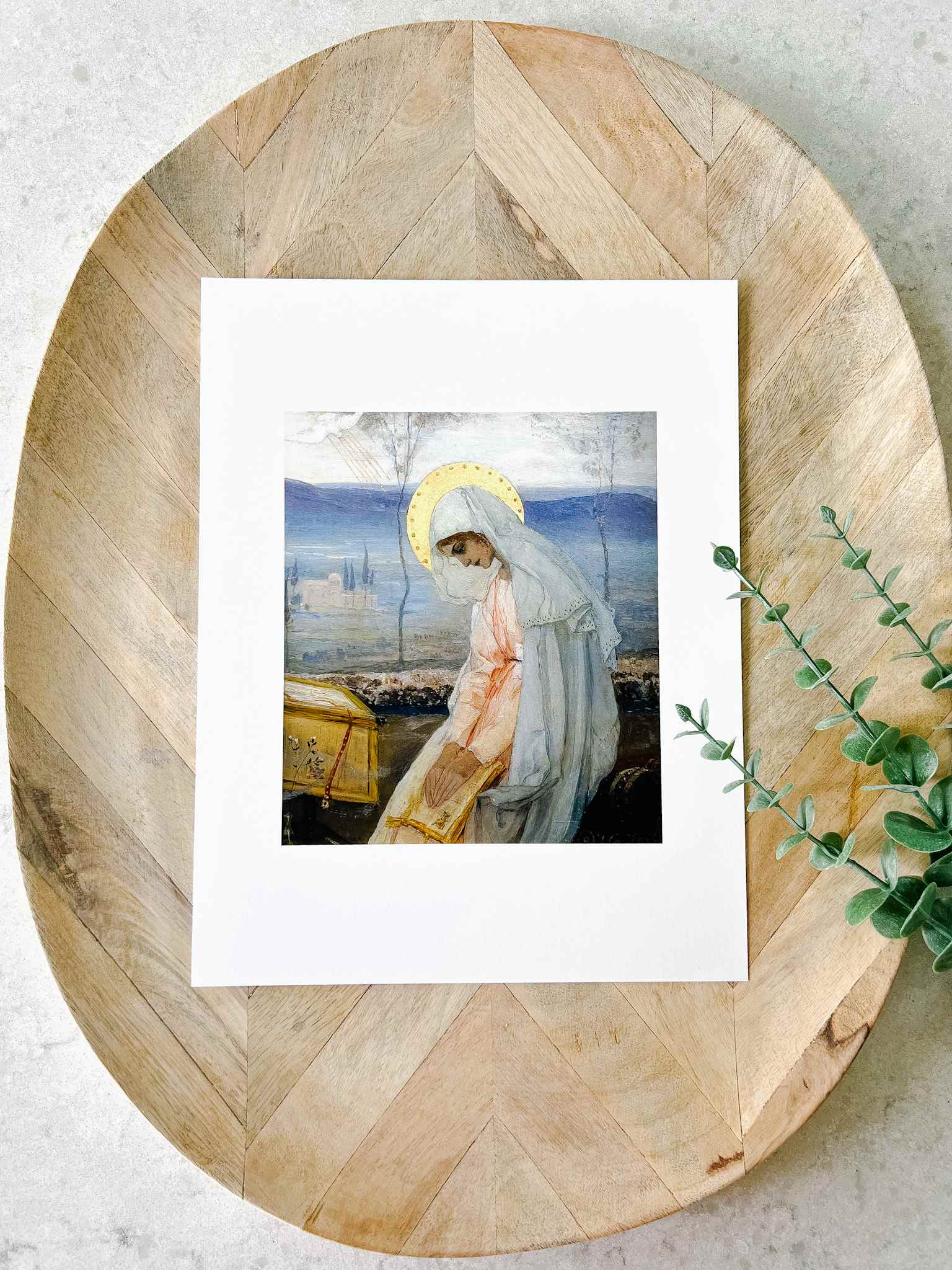 The Annunciation: Virgin Mary Art Print - Religious Home Decor & Gift for Christian Devotion