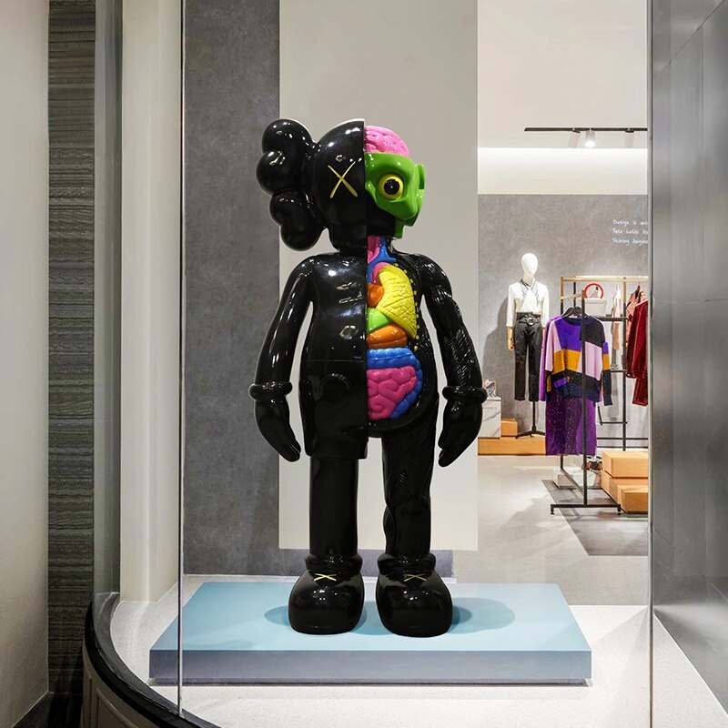 KAWS Dissected Companion 4-Foot Tall Collectible Statue – Limited Edition Art Figure for Home & Office Decor