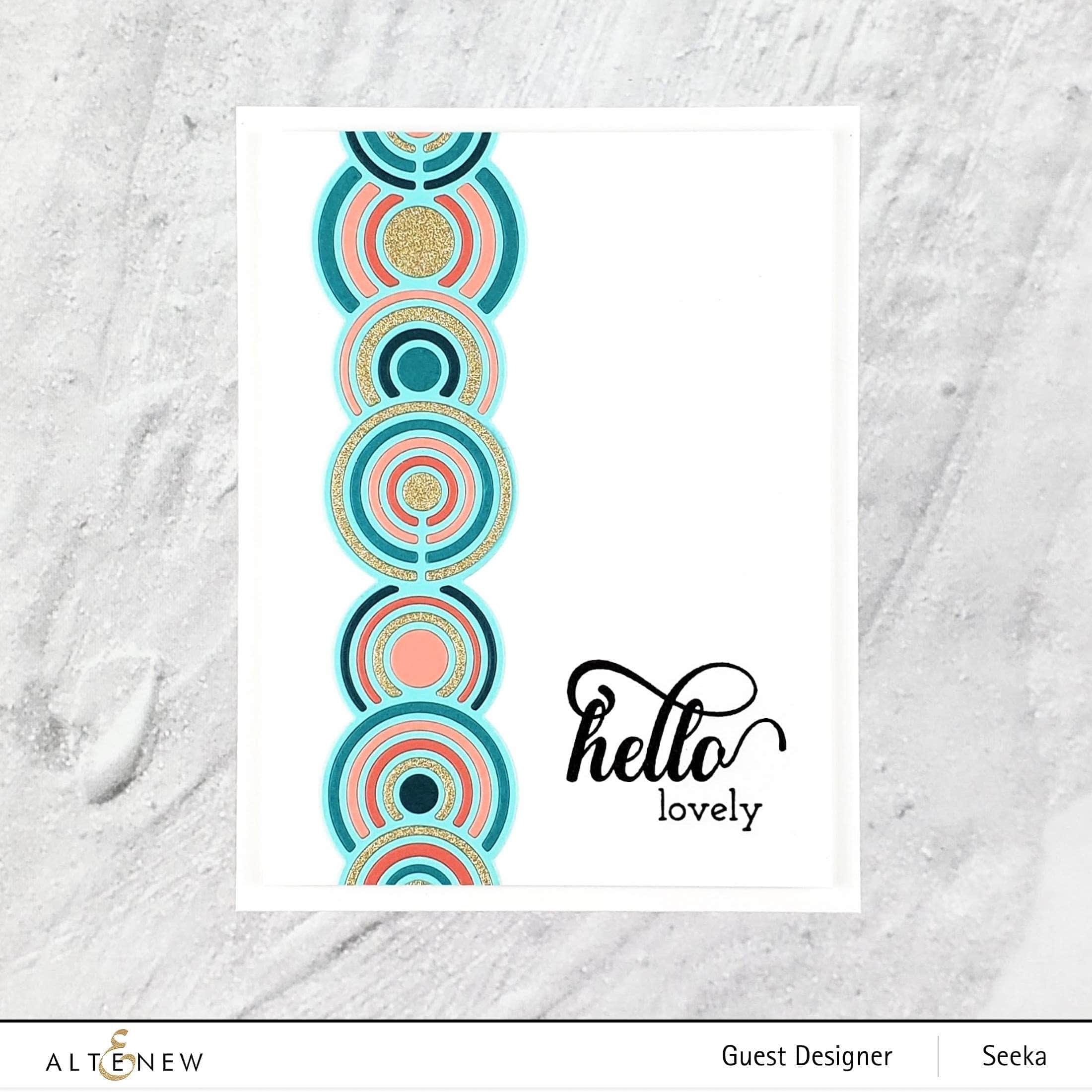 Rippling Rings Border Die - Scrapbooking & Card Making Decorative Edge Punch for DIY Crafts & Paper Projects