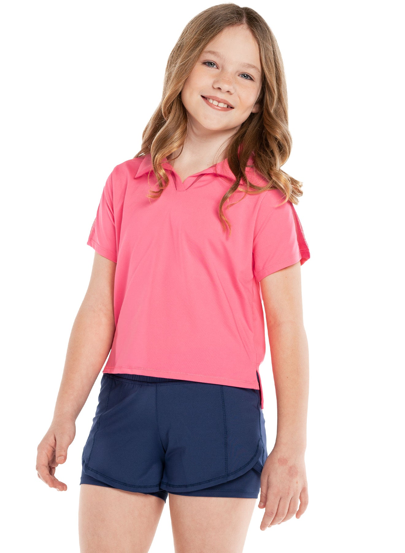Women's Cropped Polo Shirt Short Sleeve Cotton Blend Casual Top for Summer - Perfect for Golf, Tennis, Beach Outings & Everyday Wear