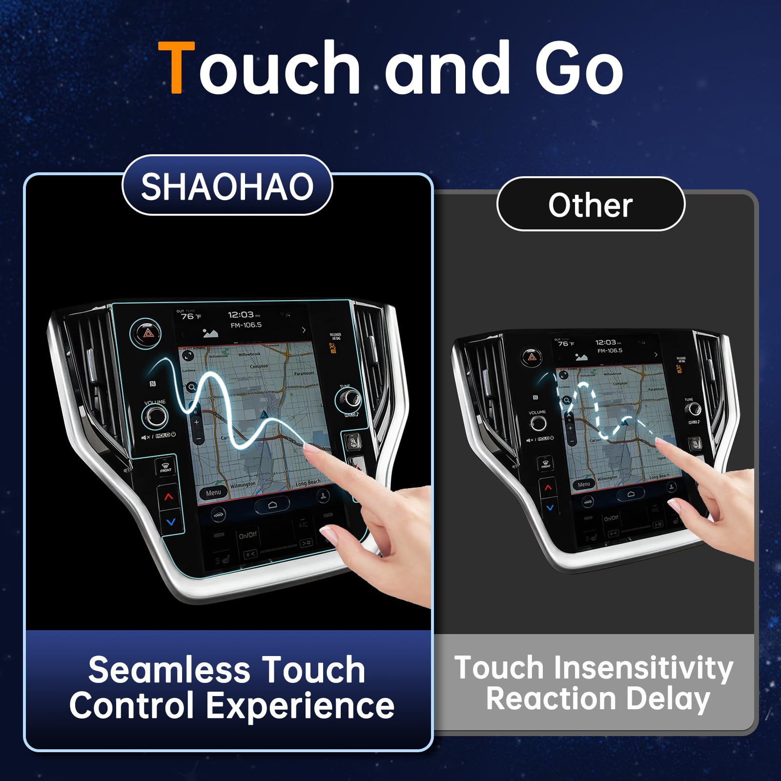 2024-2025 Subaru Outback Tempered Glass Screen Protector - 11.6 Inch Anti-Scratch & Anti-Fingerprint Touch Screen Cover for Subaru Outback/Legacy 2020-2025 Models - Perfect for Navigation & Daily Driving Protection