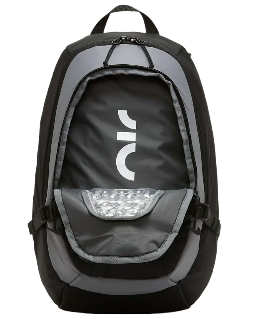 Nike Air Backpack Unisex - Lightweight Durable School & Travel Backpack (Black/Iron Grey/White) for College, Gym, Hiking & Everyday Use
