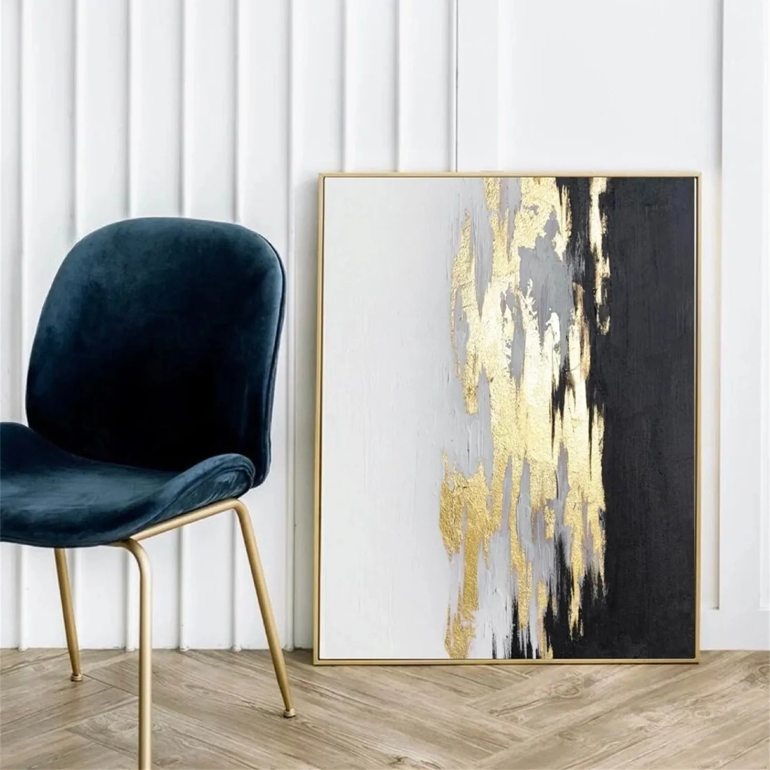Abstract Painting #AB 238 - Modern Wall Art for Living Room, Bedroom & Office Decor - Handmade Canvas Artwork