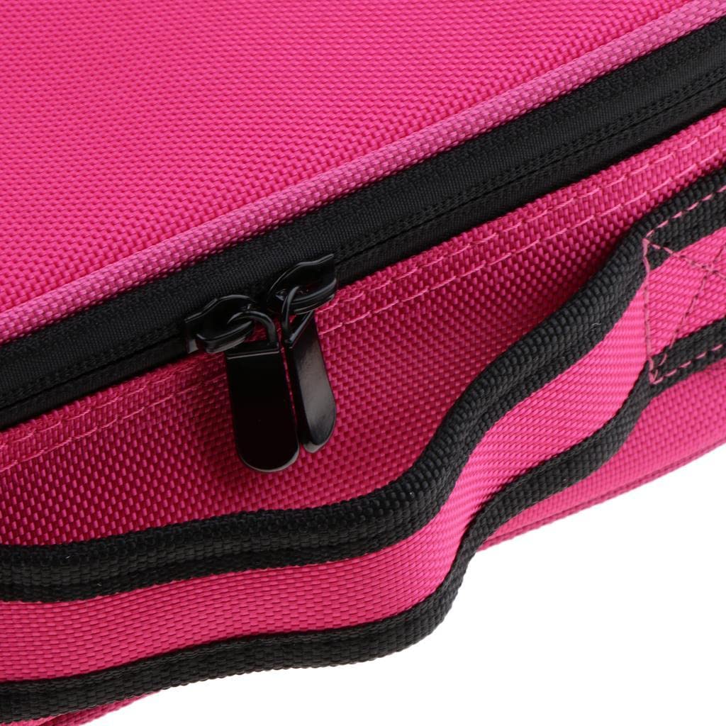 Losa Makeup Organizer - Pink Cosmetic Brush Holder & Storage Case with Zipper - Perfect for Travel, Home Vanity, and Professional Makeup Artists