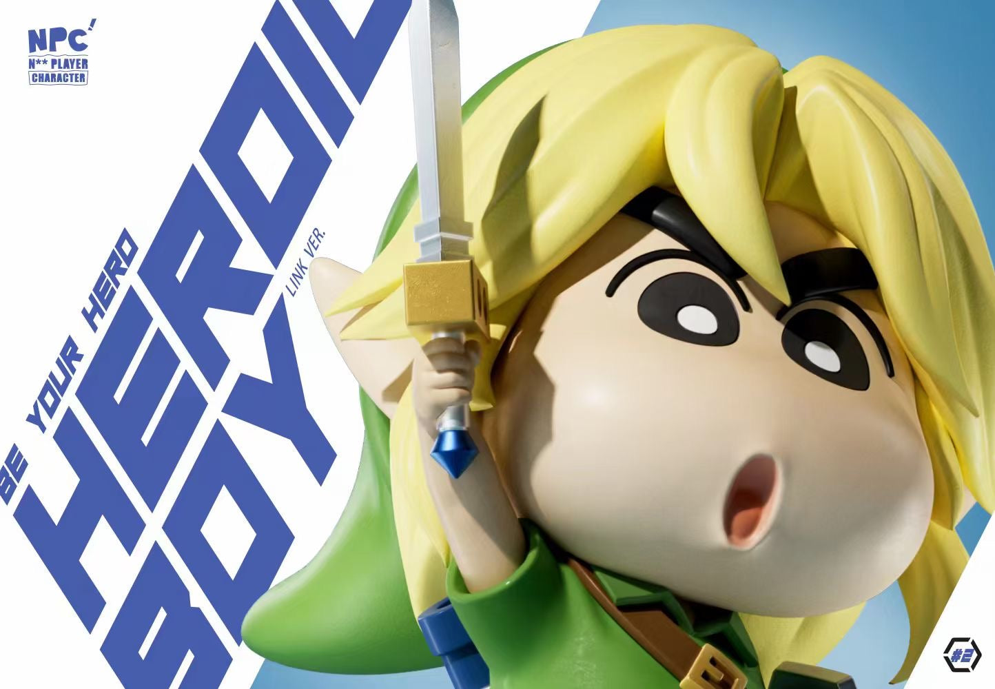NPC Studio Heroic Boy Shin Chan Cosplay Link Costume - Perfect for Halloween, Cosplay Events & Anime Conventions