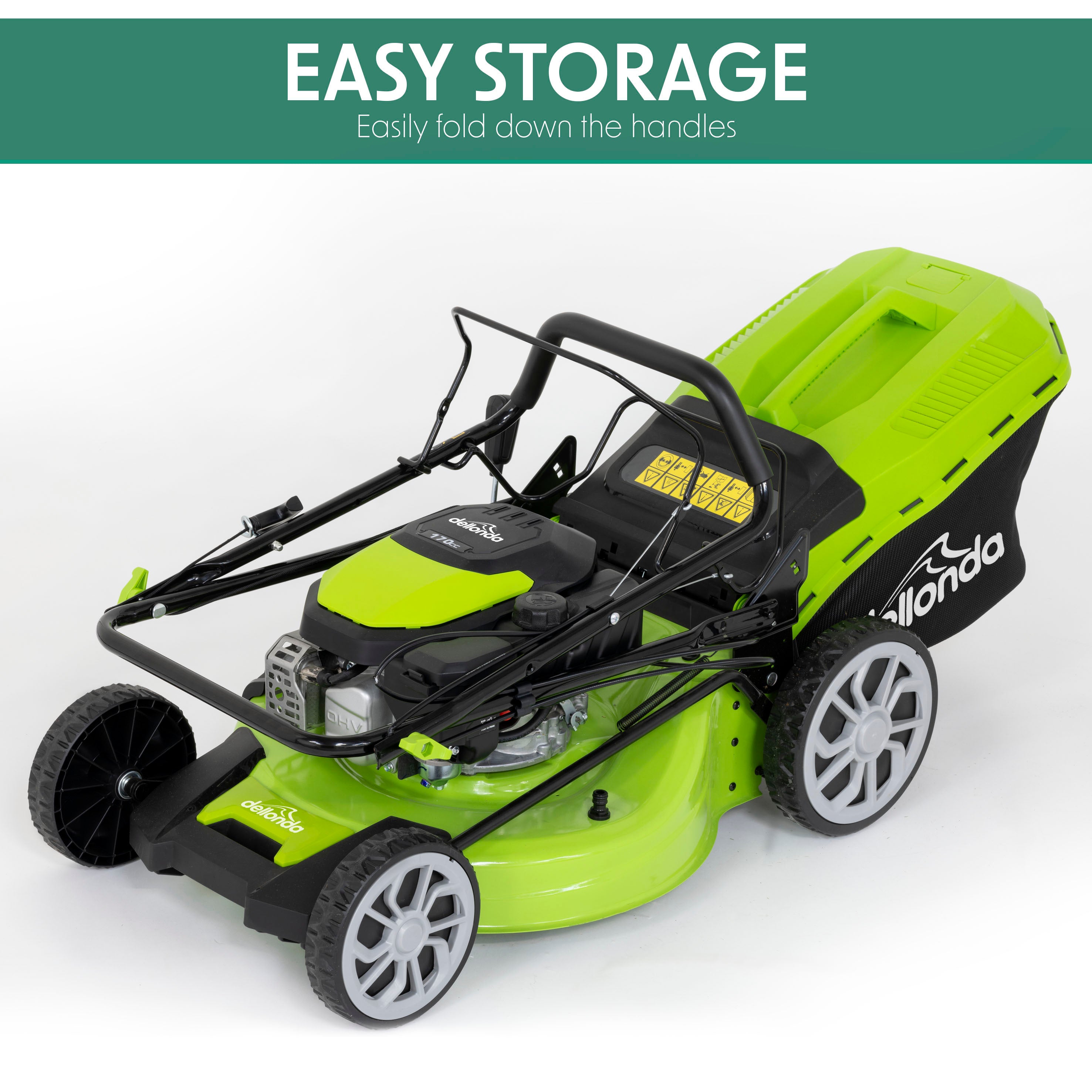 170cc 20-Inch 4-Stroke Self-Propelled Gas Lawn Mower with 51cm Cutting Width - DG102 Model - Perfect for Medium to Large Yards, Residential Lawn Care & Landscaping