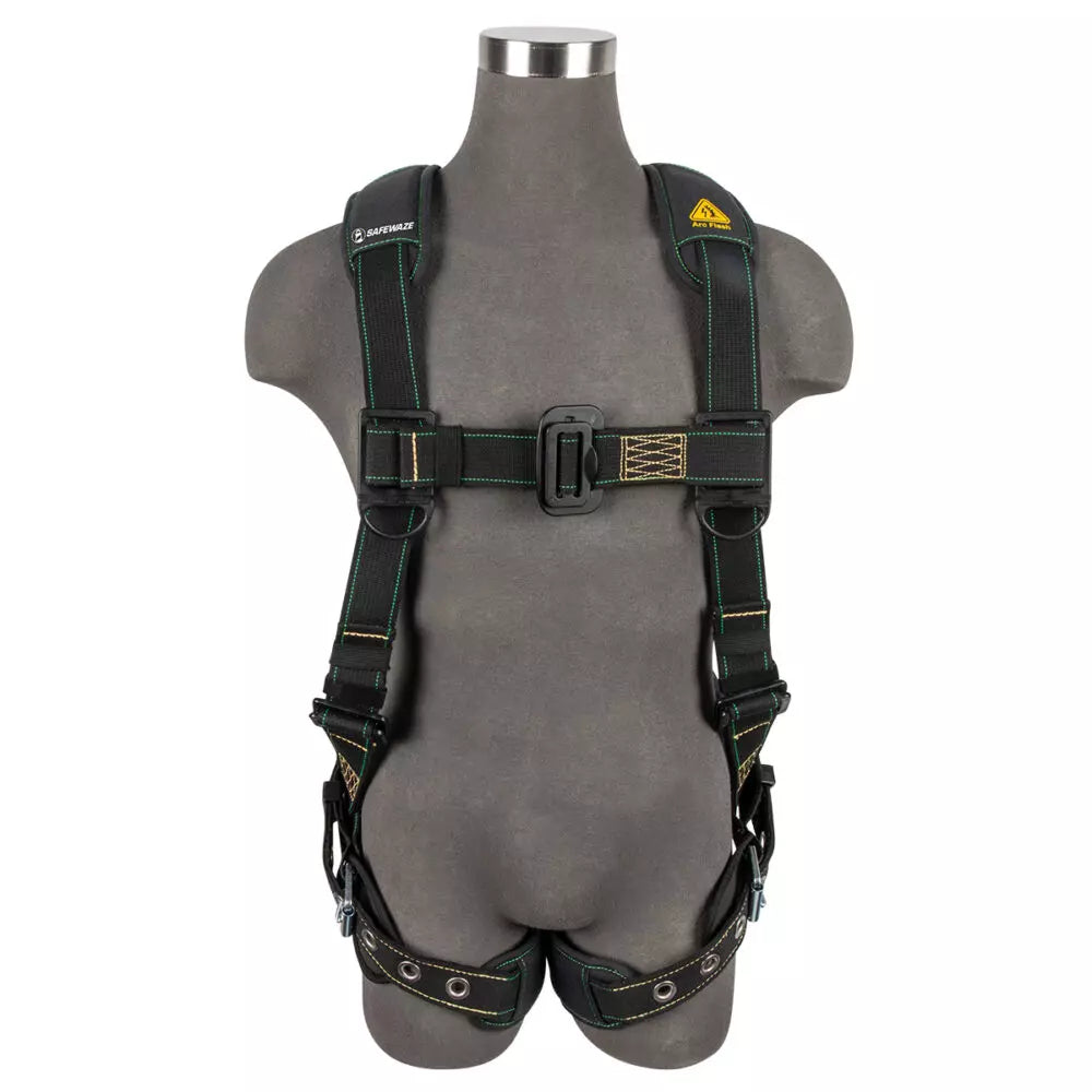 Arc Flash Full Body Harness with DE 1D, DE MB Chest & TB Legs - OSHA Compliant Safety Gear for Electrical Workers | Perfect for Utility Maintenance & Industrial Protection