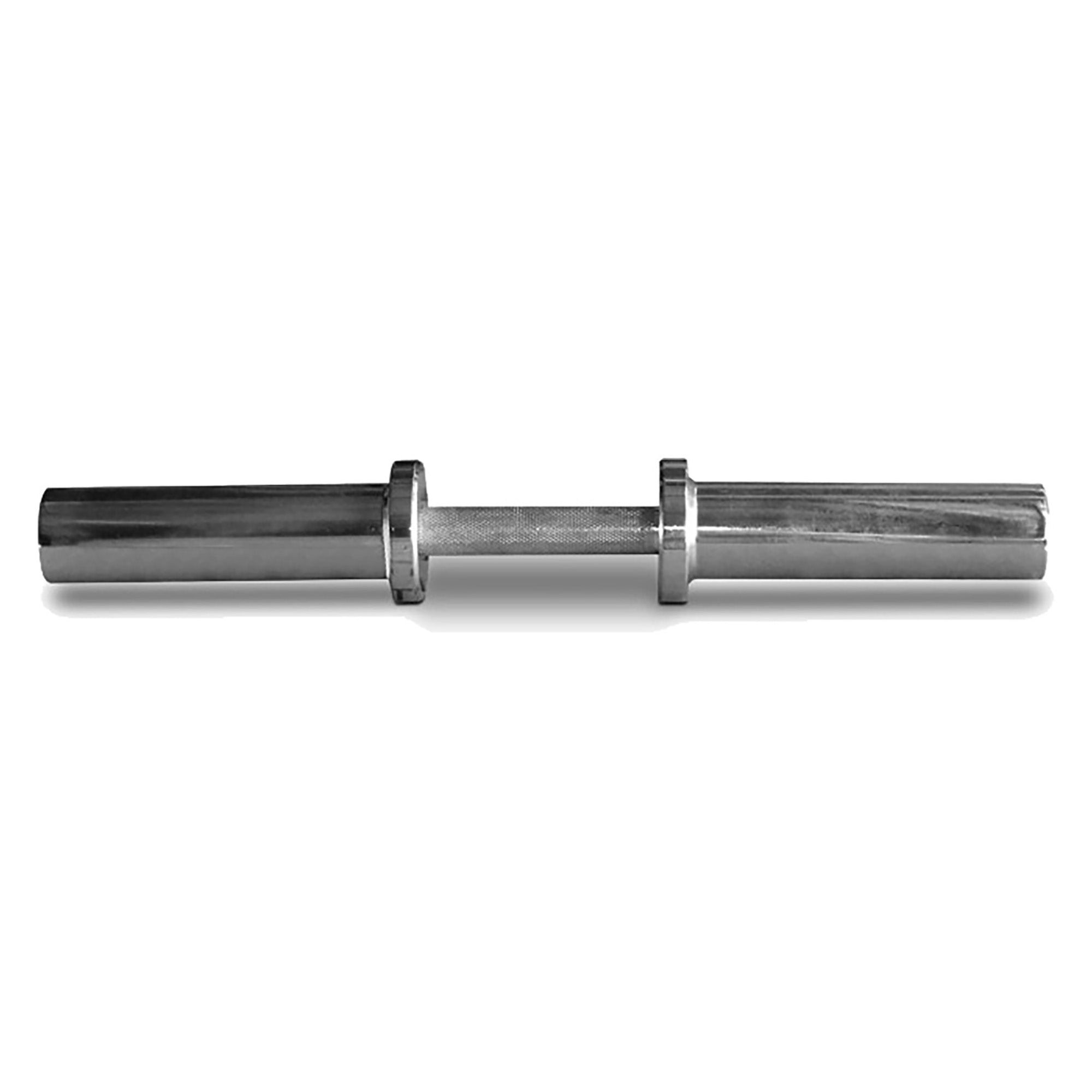 20 Inch Olympic Dumbbell Handle with Locking Collars - Heavy Duty Weight Lifting Bar for Home Gym & CrossFit Training