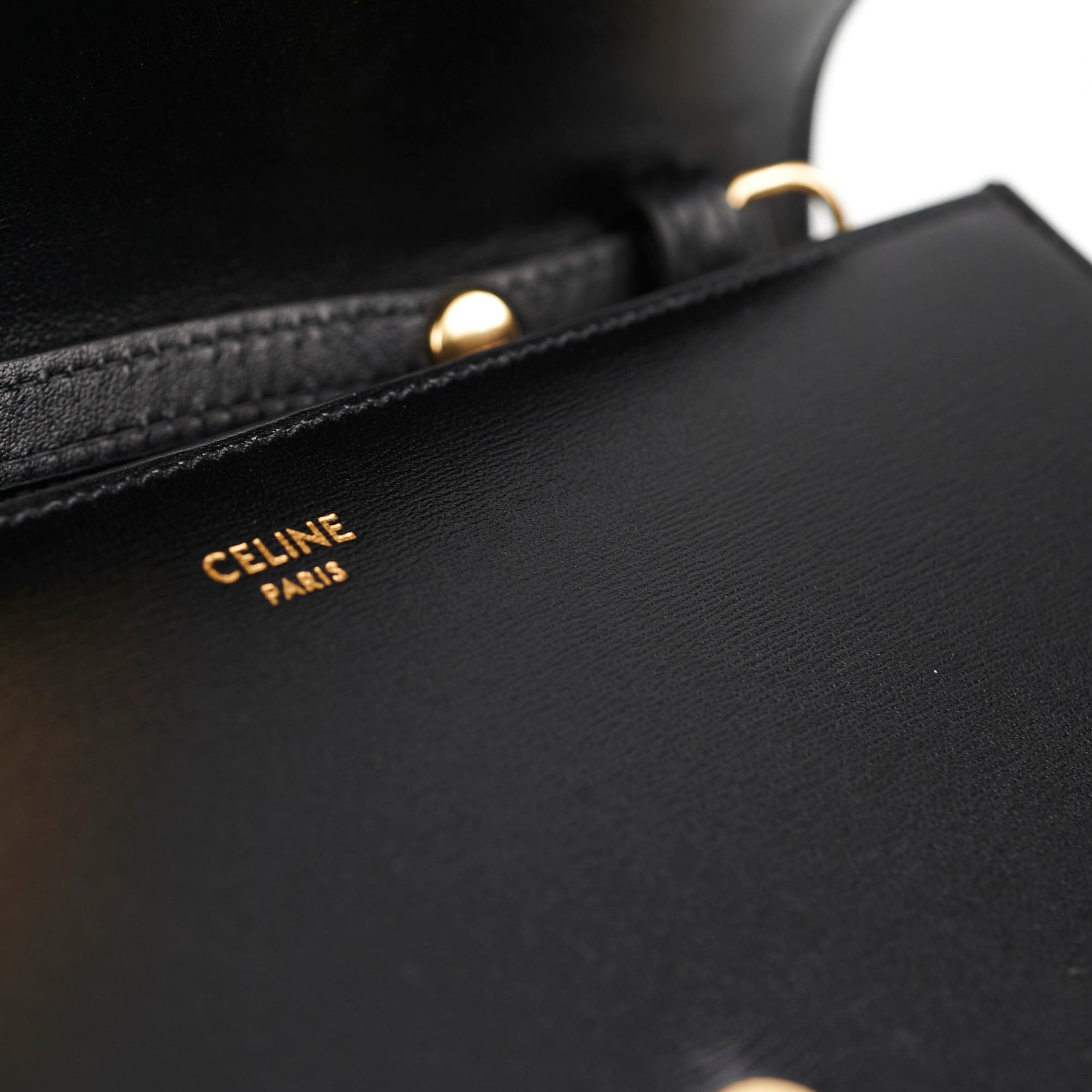 Celine Triomphe Black Wallet On Chain WOC - Stylish Crossbody Bag for Women | Perfect for Evening Parties, Date Nights & Daily Essentials