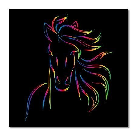 Colorful Horse Vinyl Stickers for Cars, Laptops & Bumpers - Waterproof Decorative Decals for Windows, Vehicles & Electronics - Perfect for Car Enthusiasts, Equestrian Lovers & Personalization