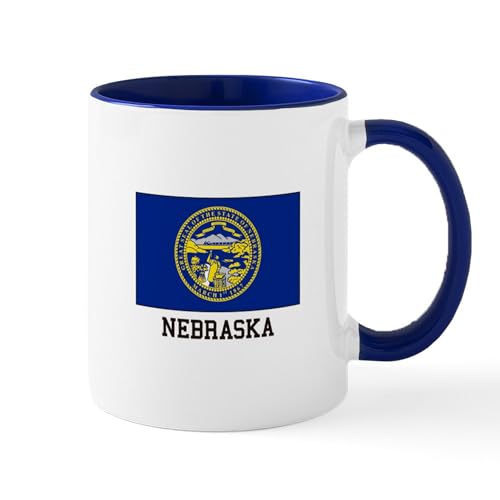 White/Navy Inside - Nebraska Mugs