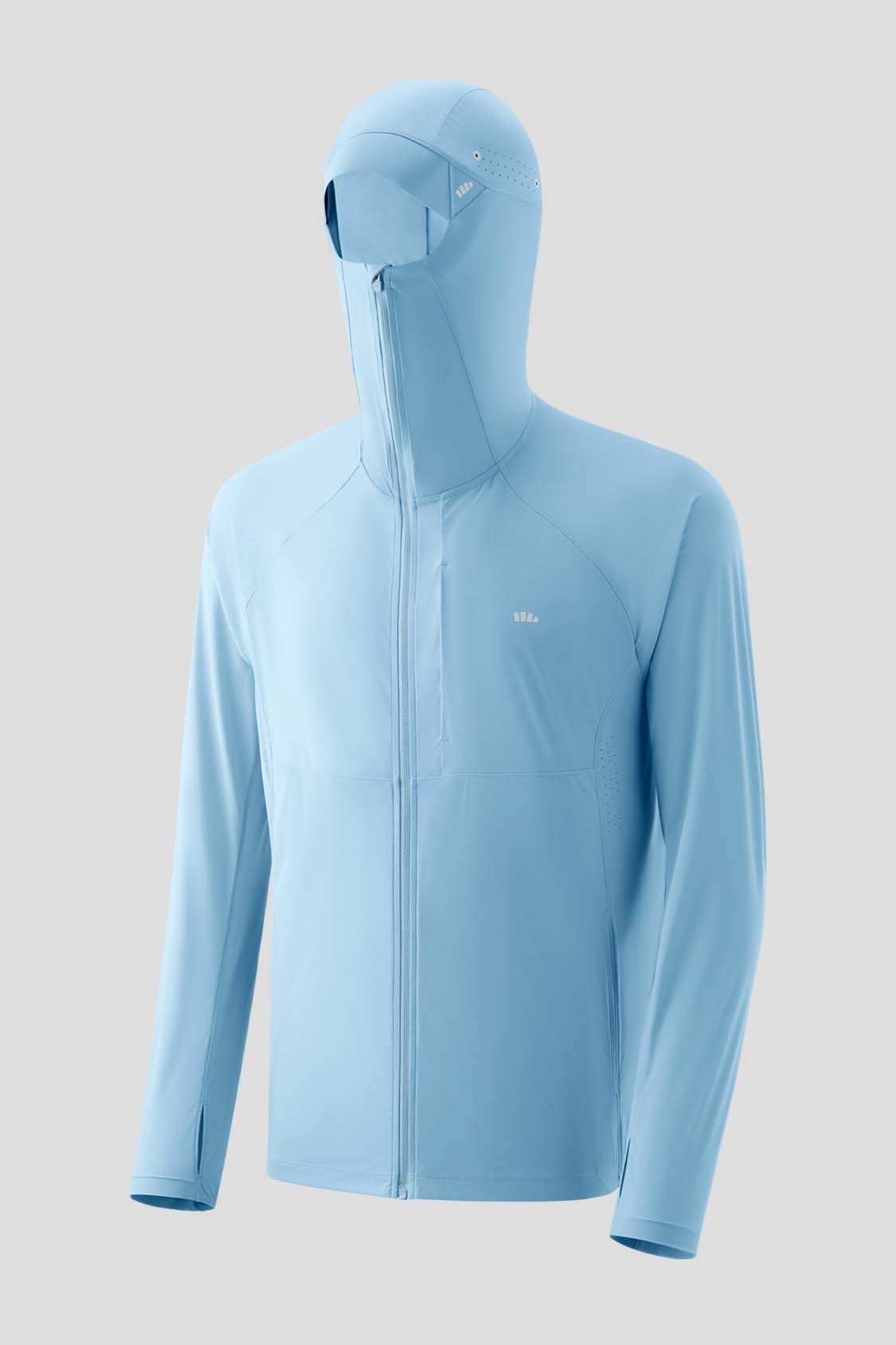 Aero Men's Ultra Light Cooling Sports Sun Jacket UPF100+ - Breathable Sun Protection for Running, Hiking & Outdoor Activities