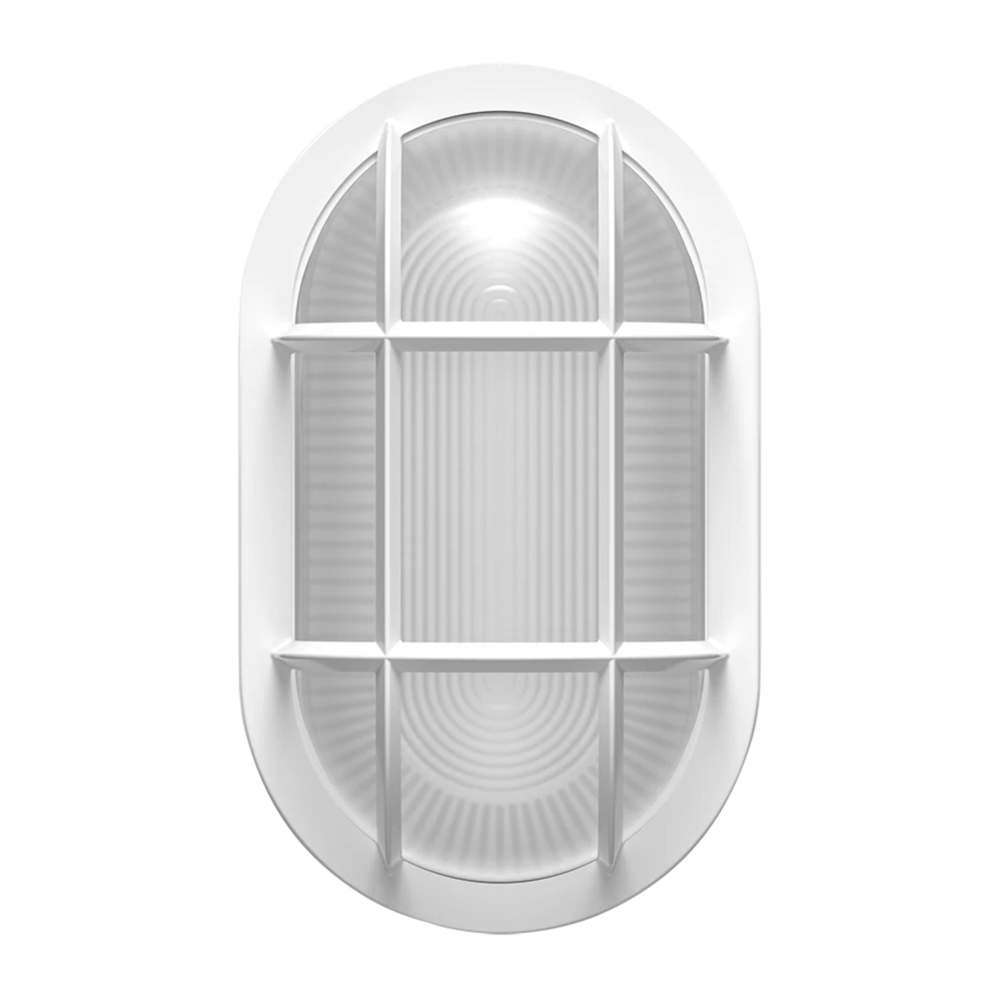 10 Pack Oval Bulkhead Wall Sconce - 2000 Lumens, 30K/40K/50K Color Temperature - White Finish - 120-277V - Perfect for Garage, Warehouse & Outdoor Lighting