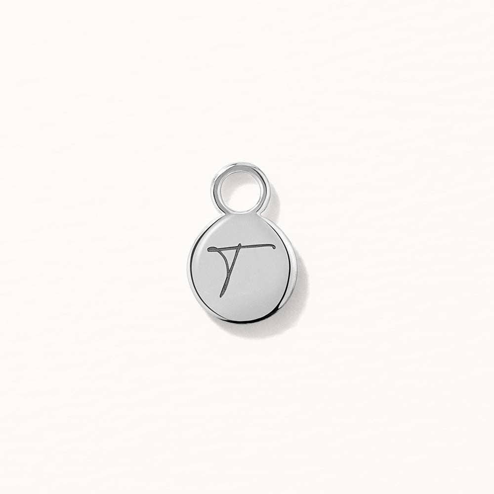 Personalized Silver Engravable Circle Charm - Perfect for Necklaces, Bracelets & Keepsake Jewelry Gifts
